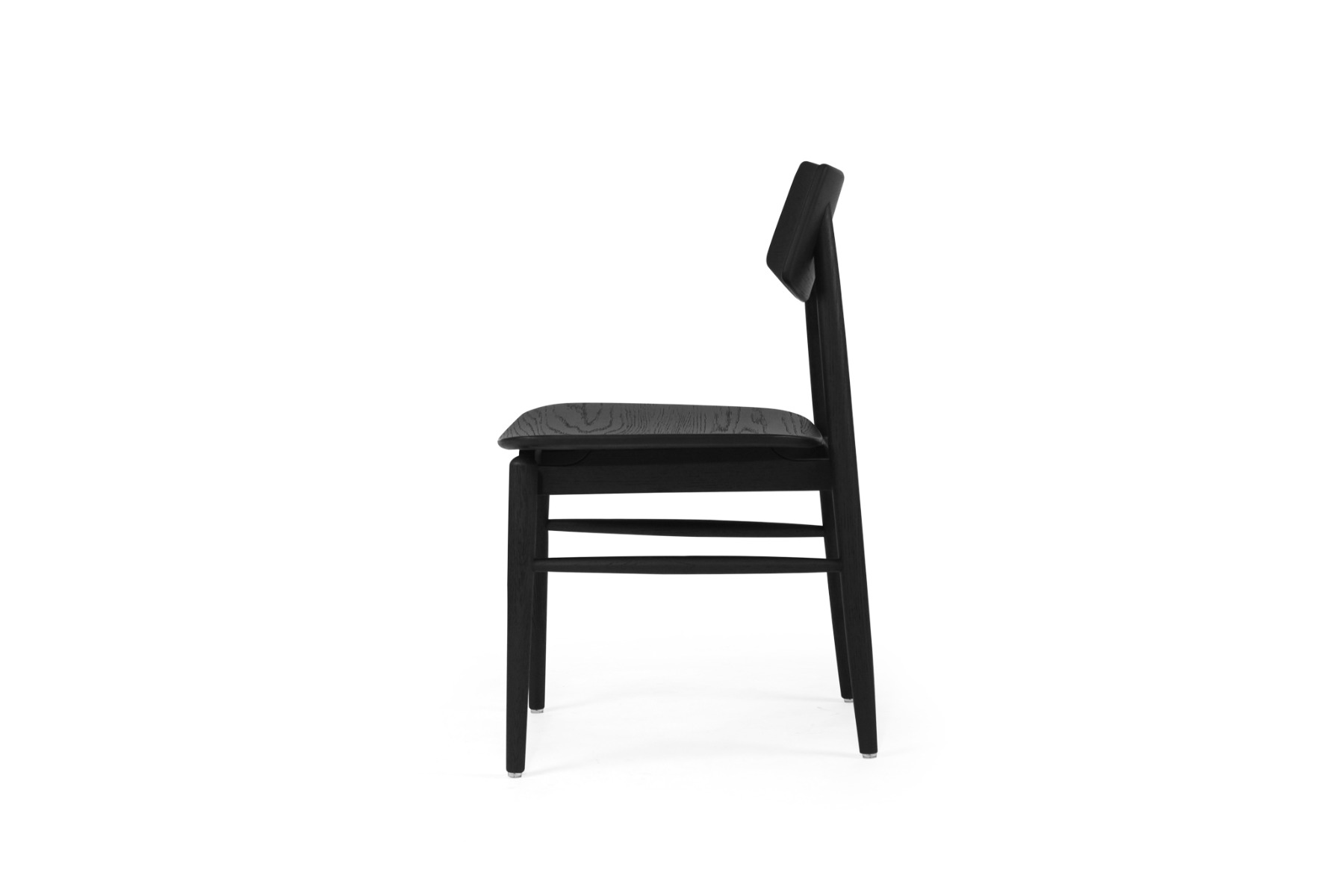 Harlow Dining Chair Black with Timber Seat, W 48cm x D 51cm x H 80cm - Image 5
