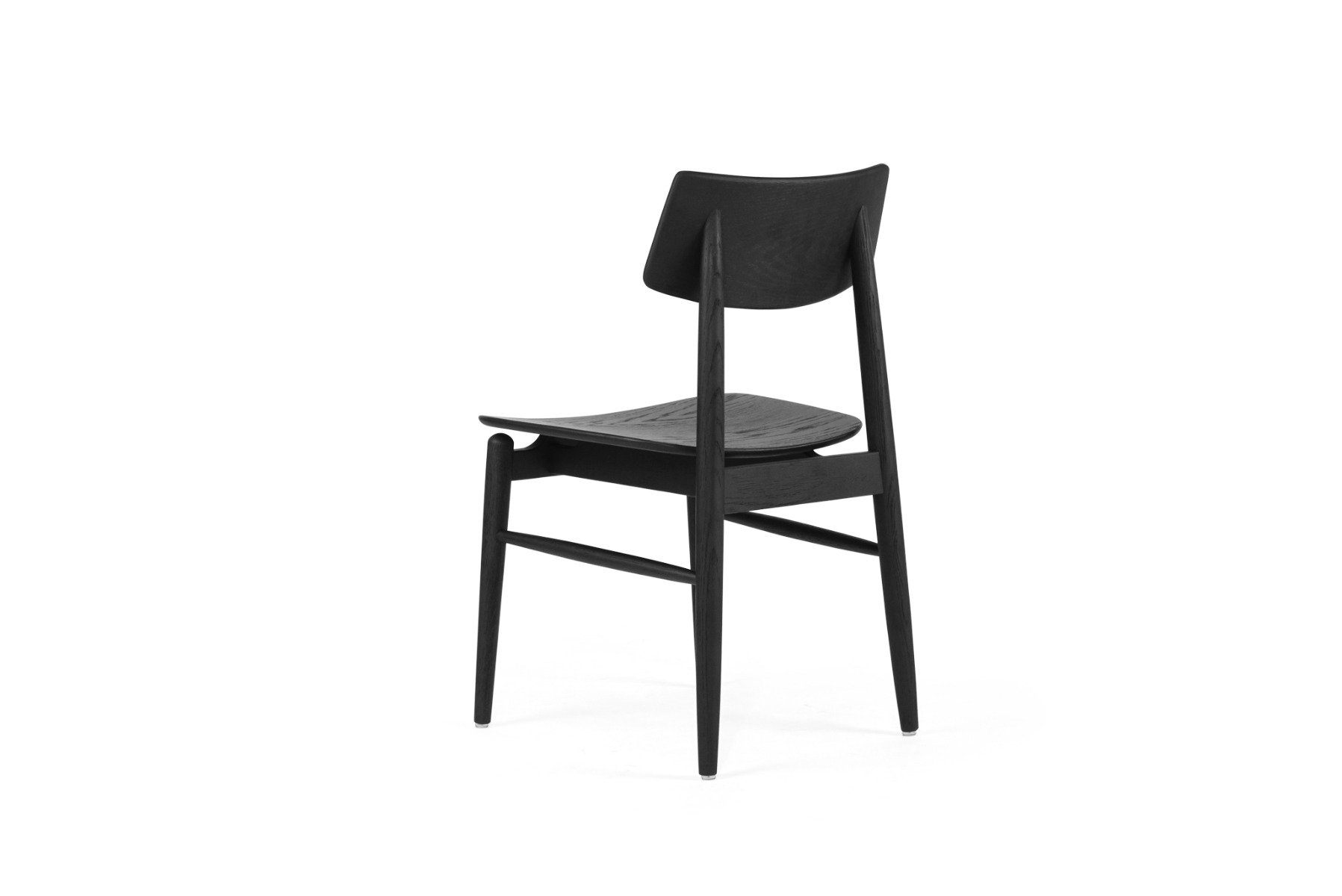 Harlow Dining Chair Black with Timber Seat, W 48cm x D 51cm x H 80cm - Image 6
