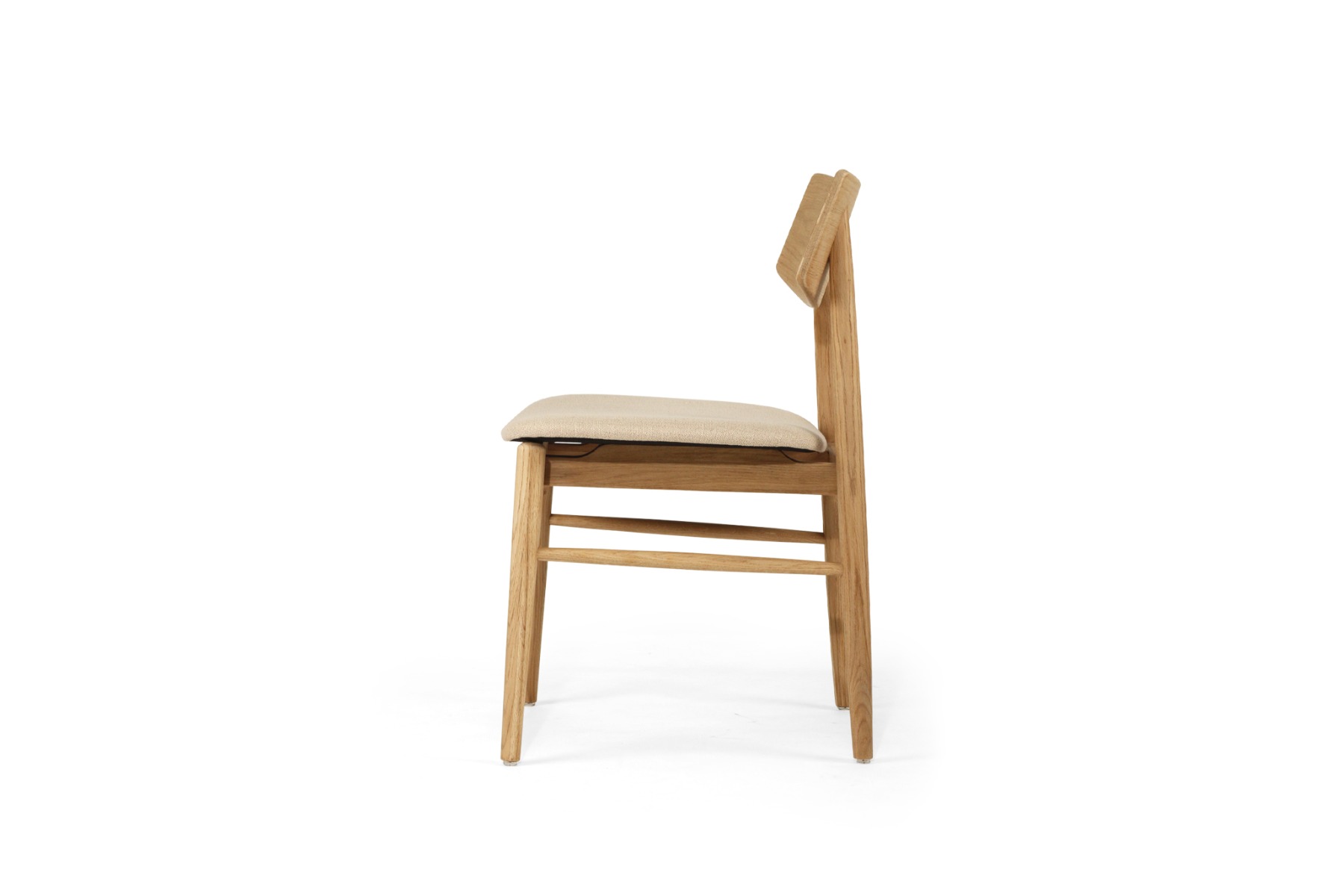 Harlow Dining Chair Natural, Width 48cm x Depth 51cm x Height 80cm - Image 15