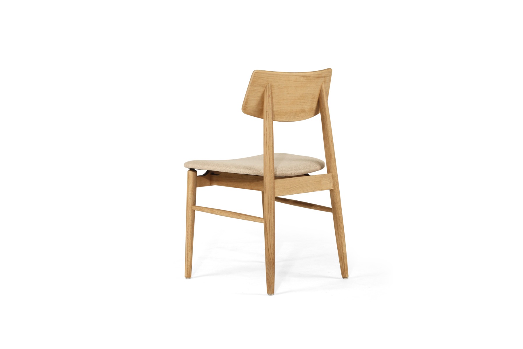 Harlow Dining Chair Natural, Width 48cm x Depth 51cm x Height 80cm - Image 16