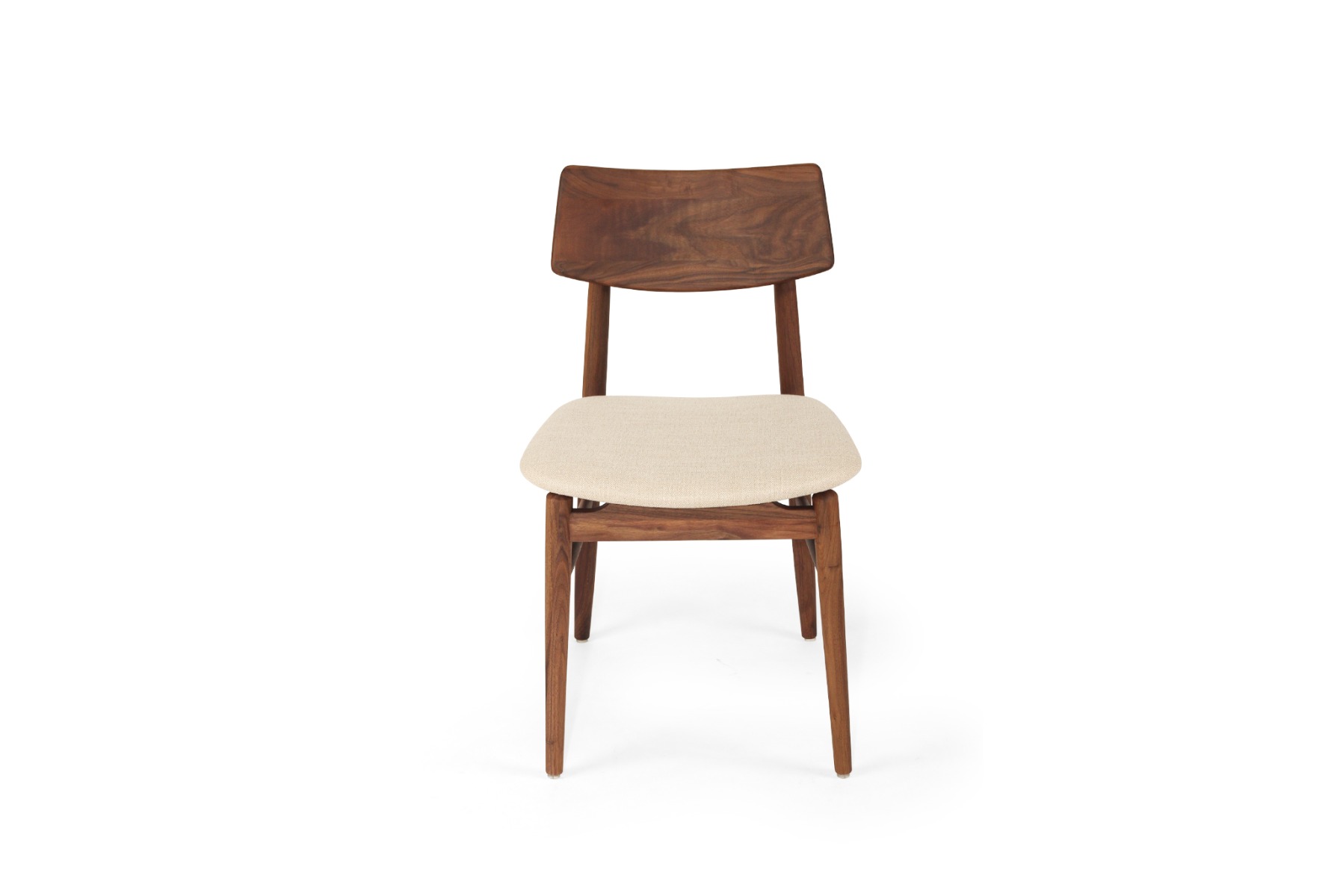 Harlow Dining Chair Walnut, Width 48cm x Depth 51cm x Height 80cm - Image 9