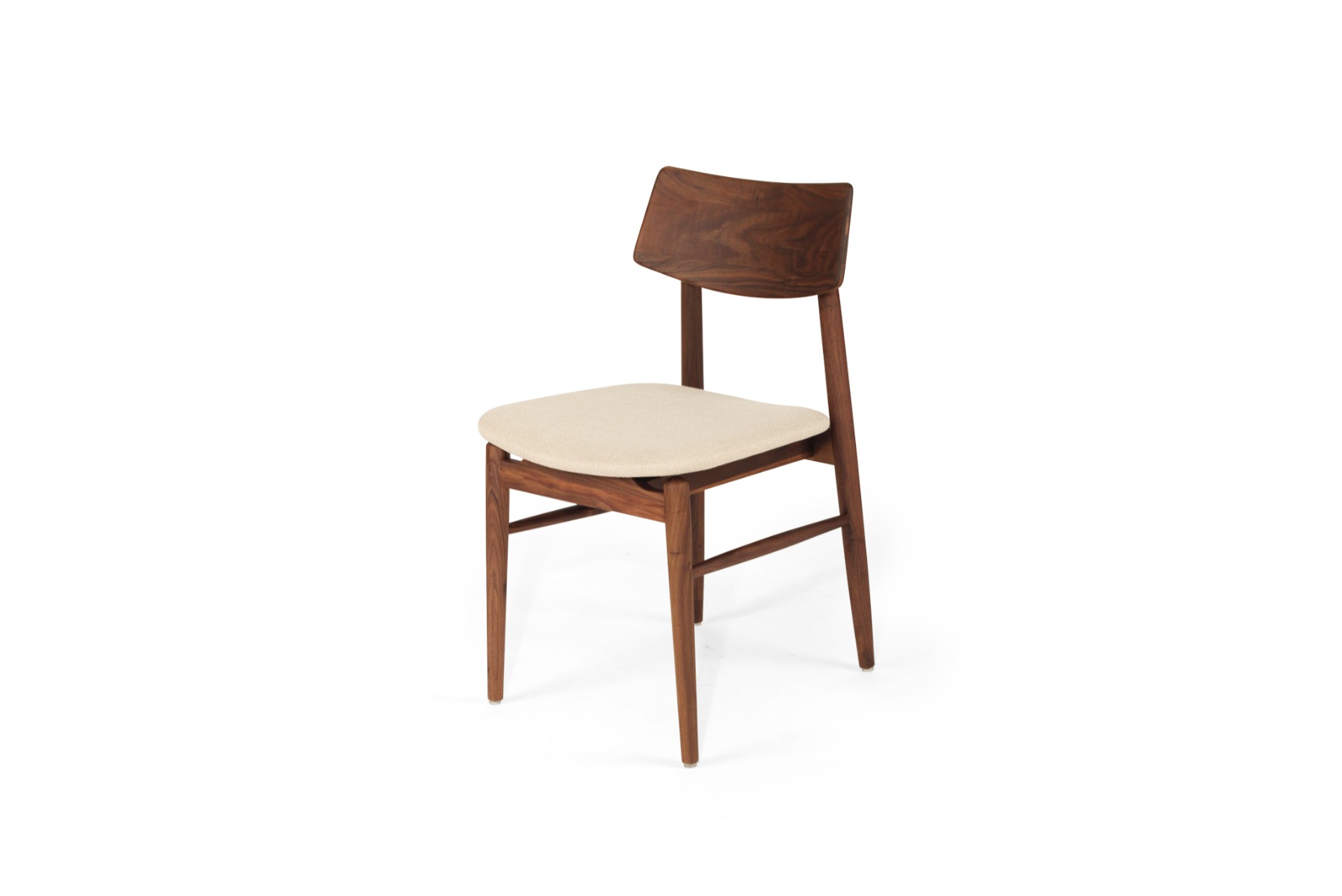 Harlow Dining Chair Walnut, Width 48cm x Depth 51cm x Height 80cm - Image 10