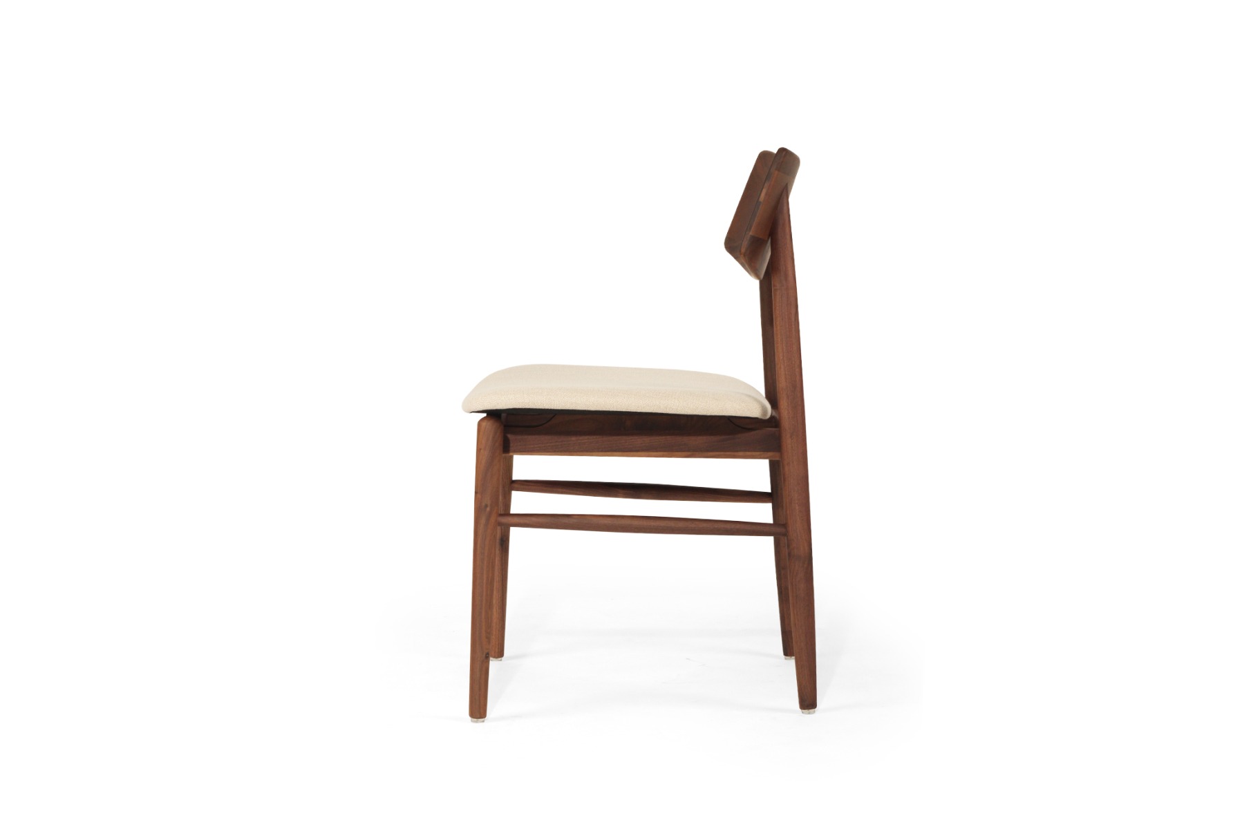 Harlow Dining Chair Walnut, Width 48cm x Depth 51cm x Height 80cm - Image 11