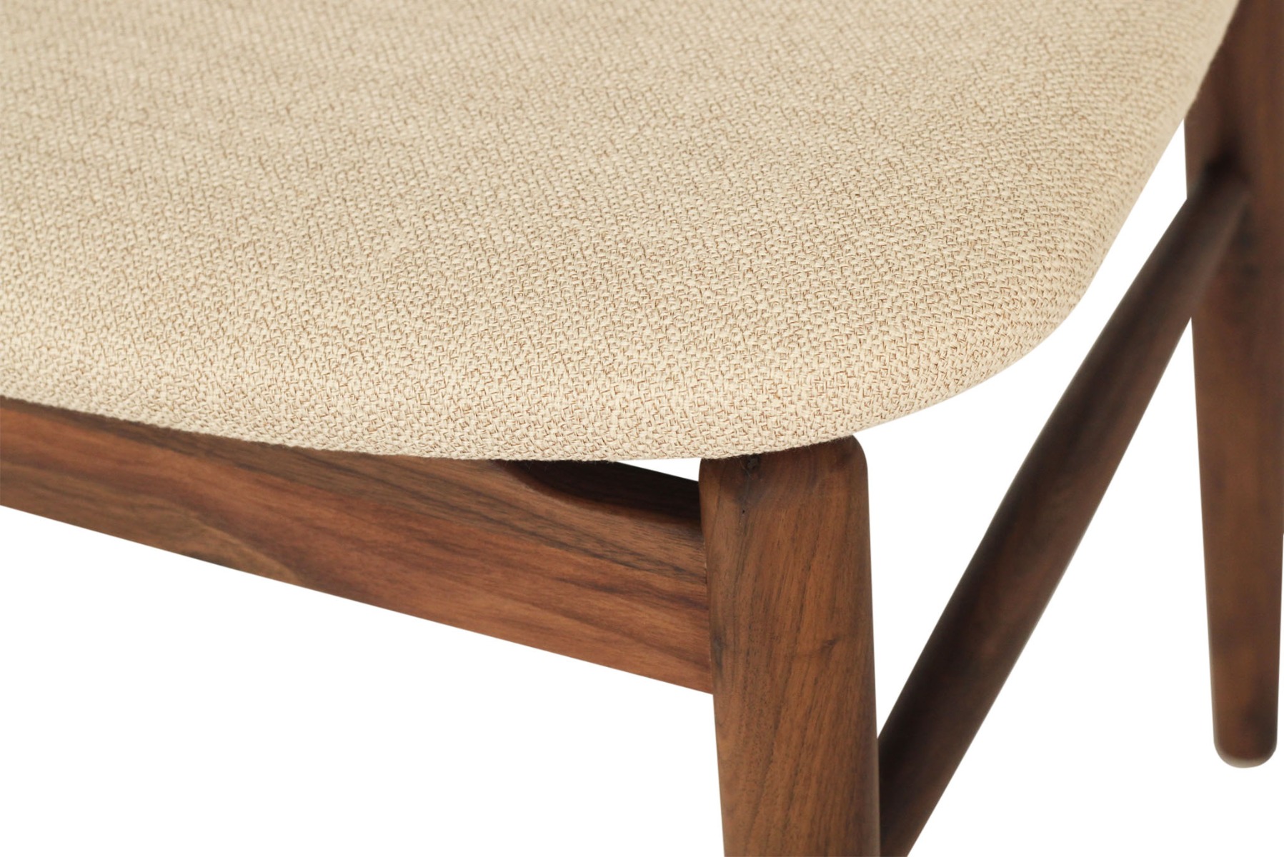 Harlow Dining Chair Walnut, Width 48cm x Depth 51cm x Height 80cm - Image 14