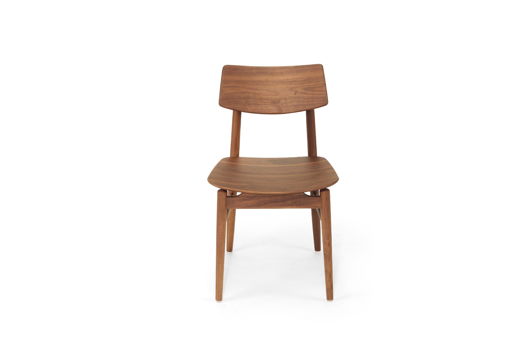 Harlow Dining Chair Walnut with Timber Seat, W 48cm x D 51cm x H80cm - Image 7