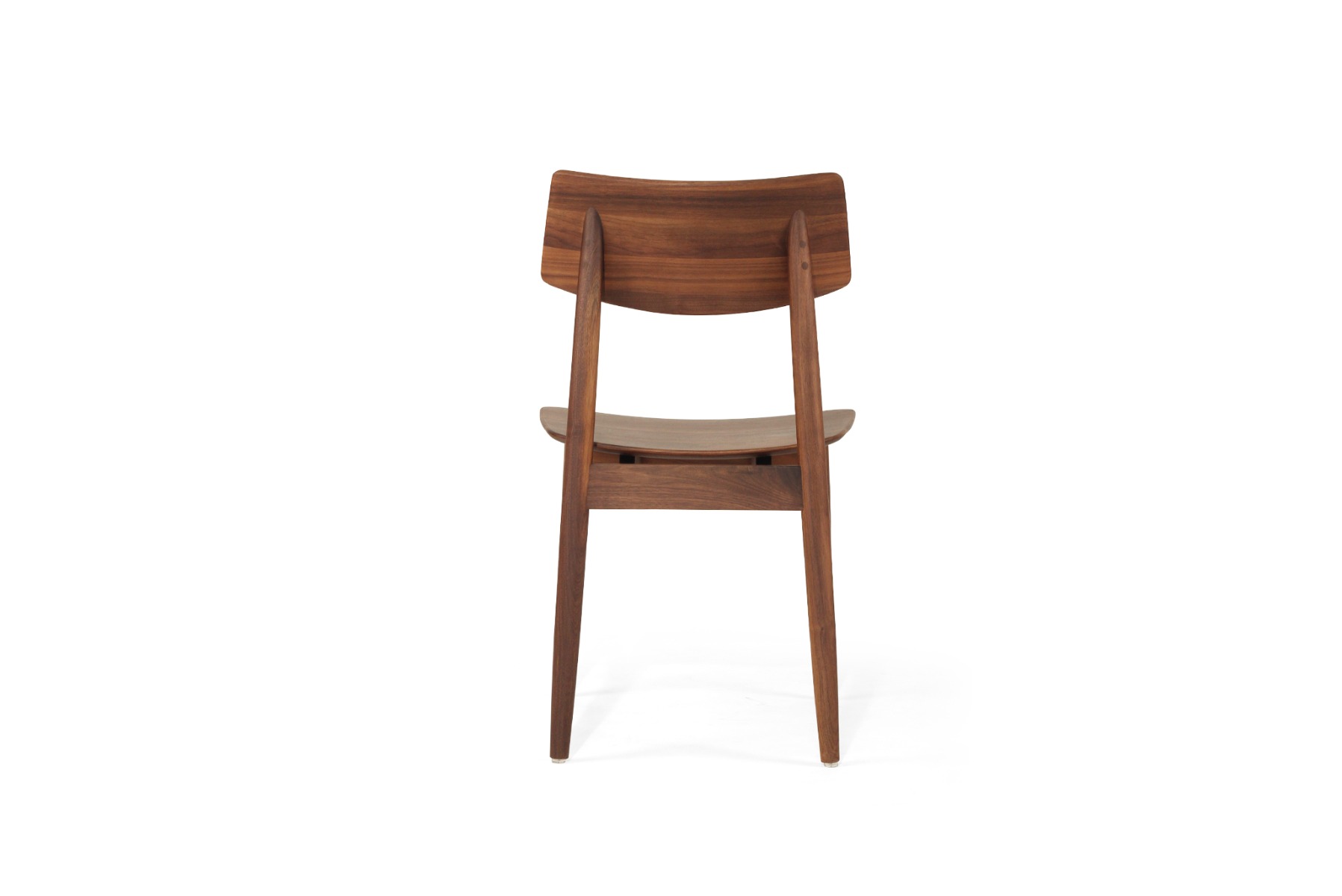 Harlow Dining Chair Walnut with Timber Seat, W 48cm x D 51cm x H80cm - Image 11