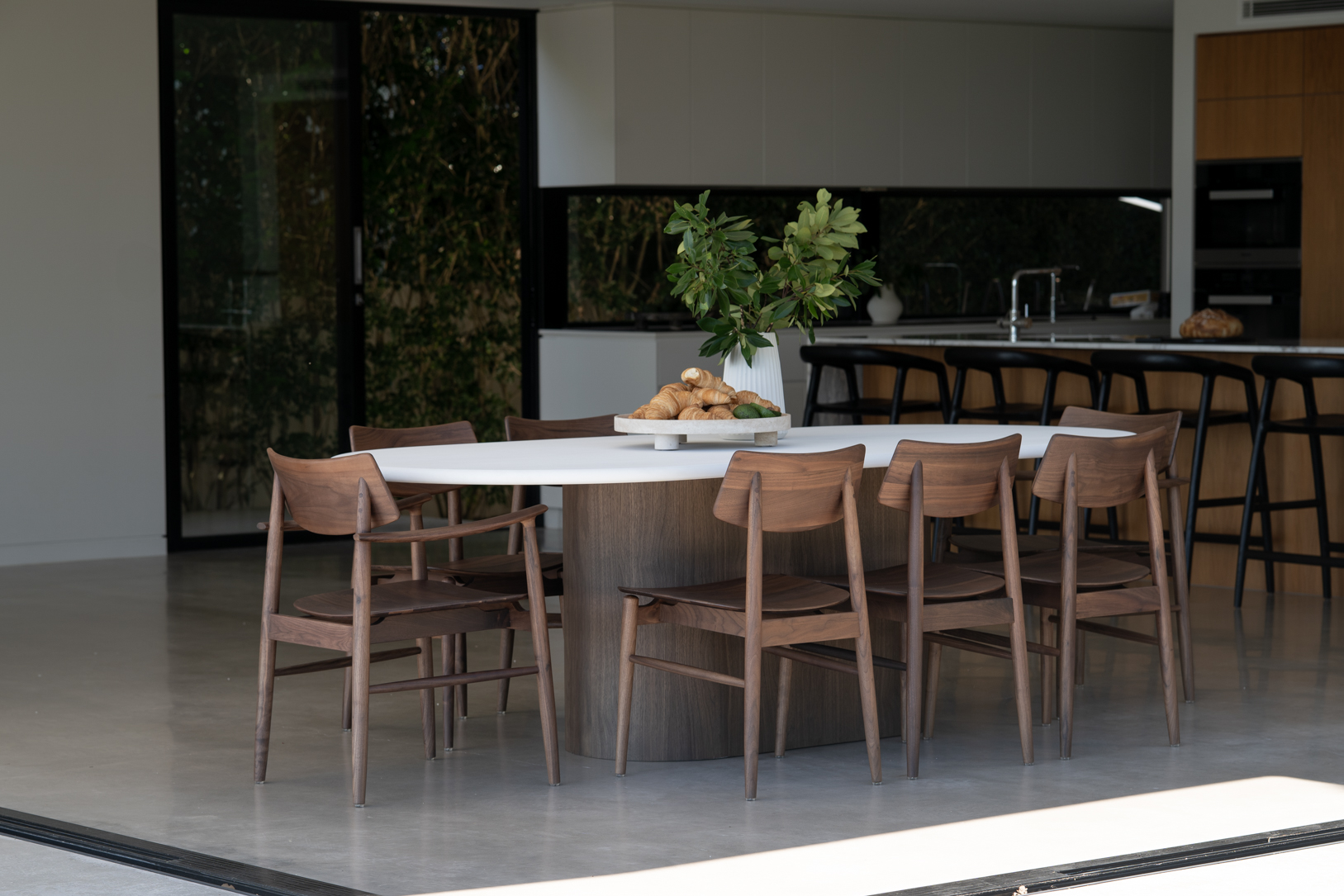 Harlow Dining Chair Walnut with Timber Seat, W 48cm x D 51cm x H80cm - Image 20