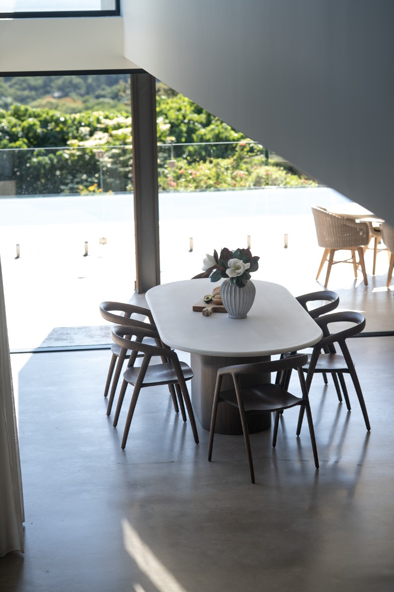 Cali Dining Chair Walnut, Width 54cm x Depth 55cm x Height 77cm (RRP $799) - Image 5