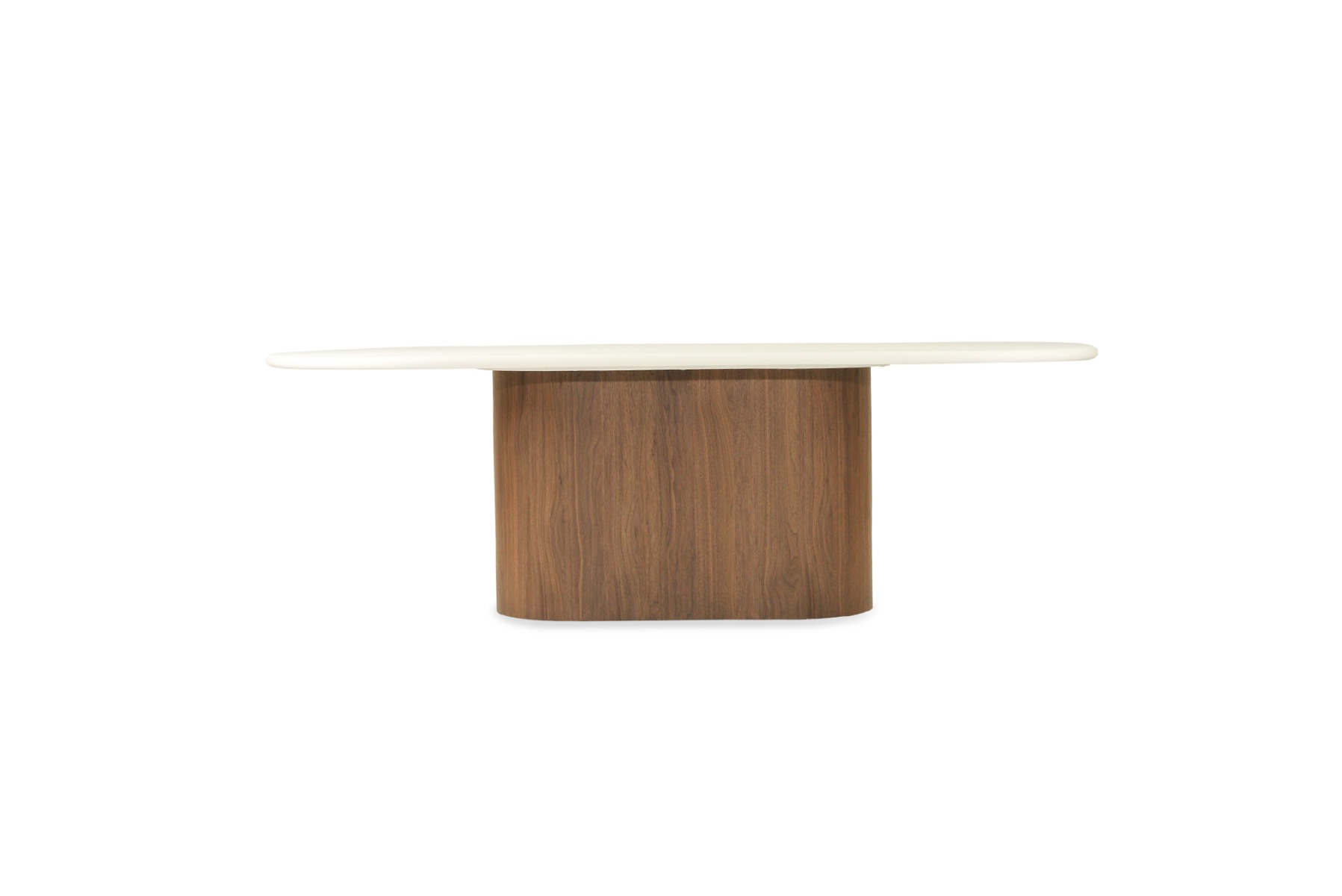 Harlow Oval Dining Table Walnut Base, Width 280cm x Depth 120cm x Height 76cm - Image 10