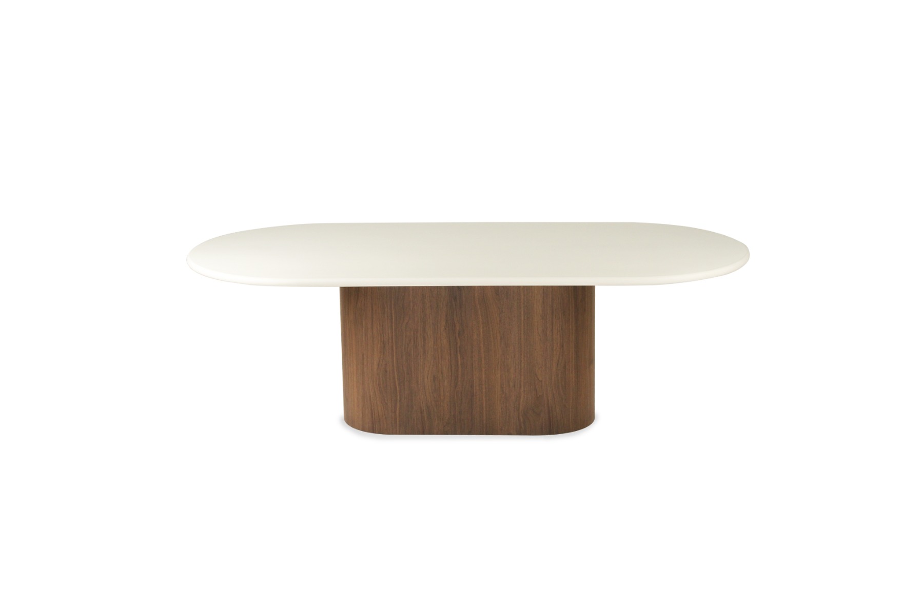 Harlow Oval Dining Table Walnut Base, Width 280cm x Depth 120cm x Height 76cm - Image 11