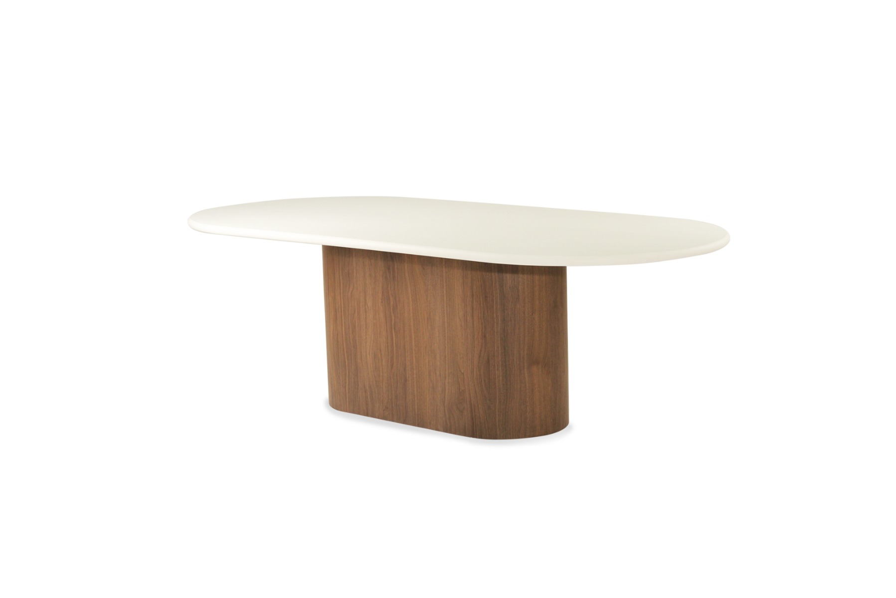Harlow Oval Dining Table Walnut Base, Width 240cm x Depth 110cm x Height 76cm - Image 13