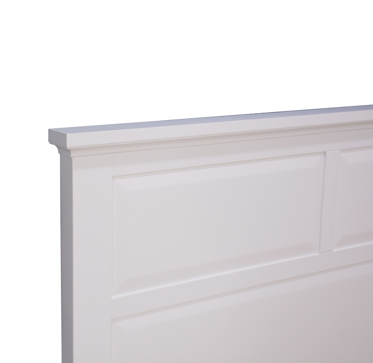 "Emily" Hamptons Style Solid Timber King Bed Frame in White, 215cmL x 197cmD x 120cmH - Image 4