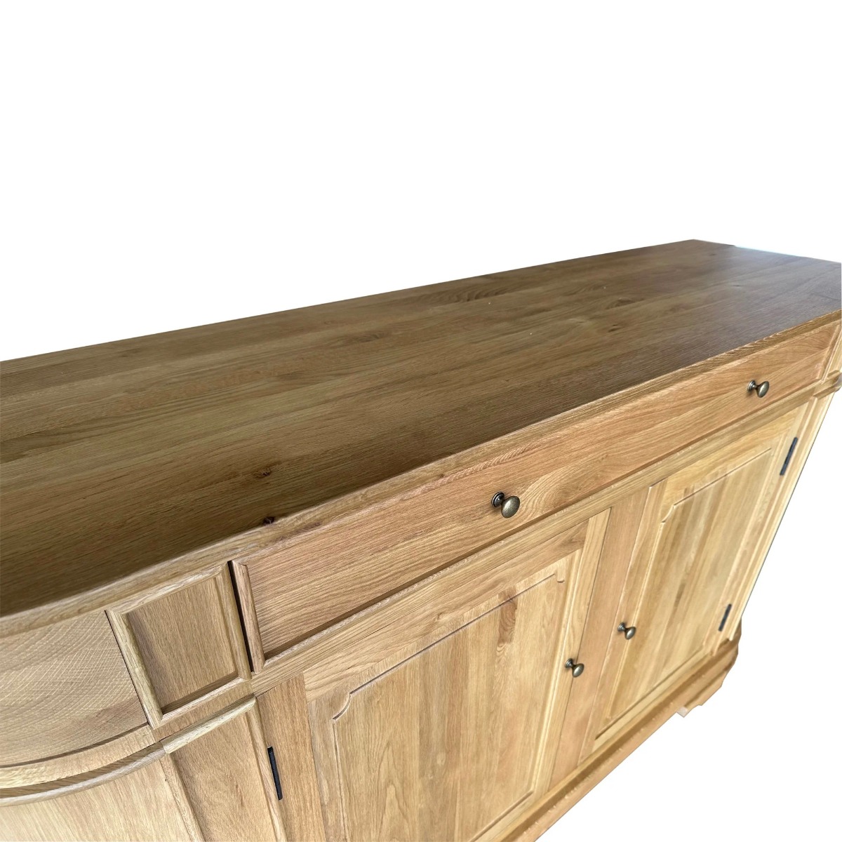 "William" 2 Door 3 Drawer Buffet Sideboard Natural Oak, 165cmW x 48cmD x 96cmH (RRP $3499) - Image 3