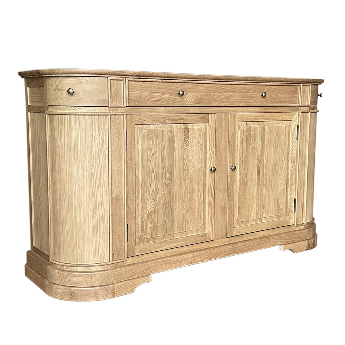 "William" 2 Door 3 Drawer Buffet Sideboard Natural Oak, 165cmW x 48cmD x 96cmH (RRP $3499) - Image 2