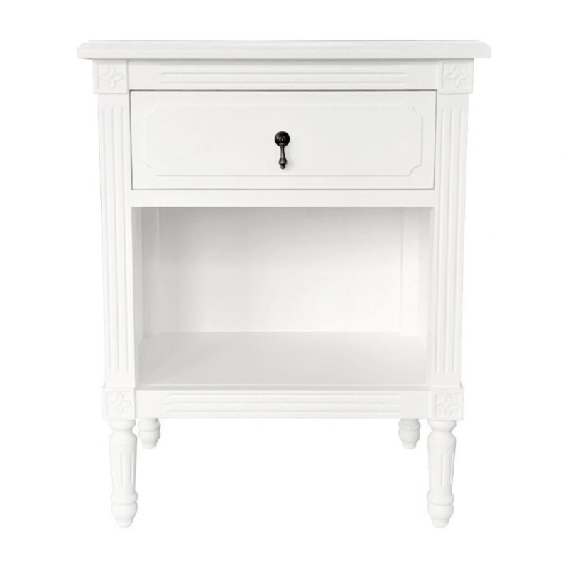 "Westhampton" Hamptons Style Solid Timber Extra Large Side Table White, 60cmW x 45cmD x 76cmH (RRP $999) - Image 3