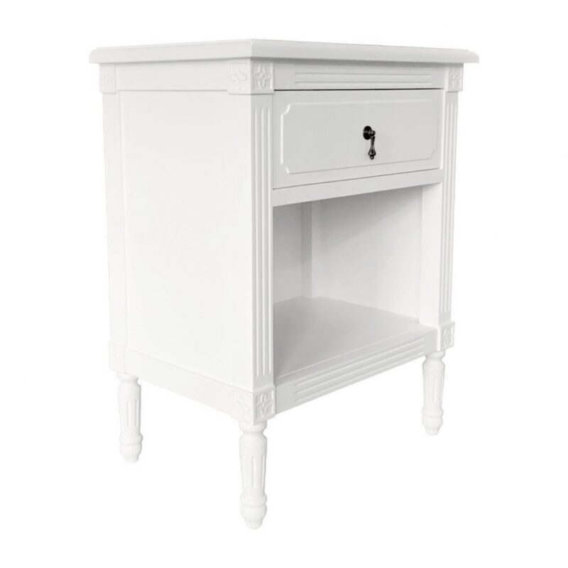 "Westhampton" Hamptons Style Solid Timber Extra Large Side Table White, 60cmW x 45cmD x 76cmH (RRP $999) - Image 2