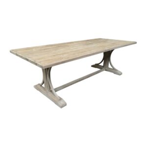 "New Hampshire" Recycled Timber Dining Table White Wash, 245cm W x 105cm D x 76cm H (RRP $2499)