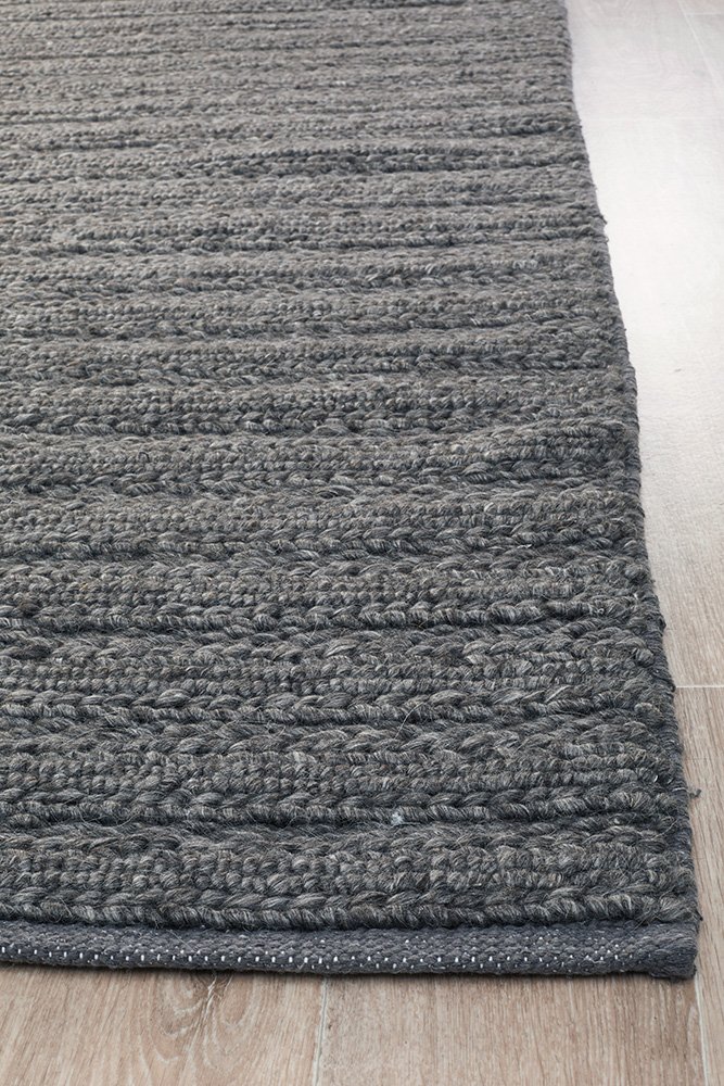 Harvest 801 Hamptons Style Indoor Rug Charcoal - Image 4