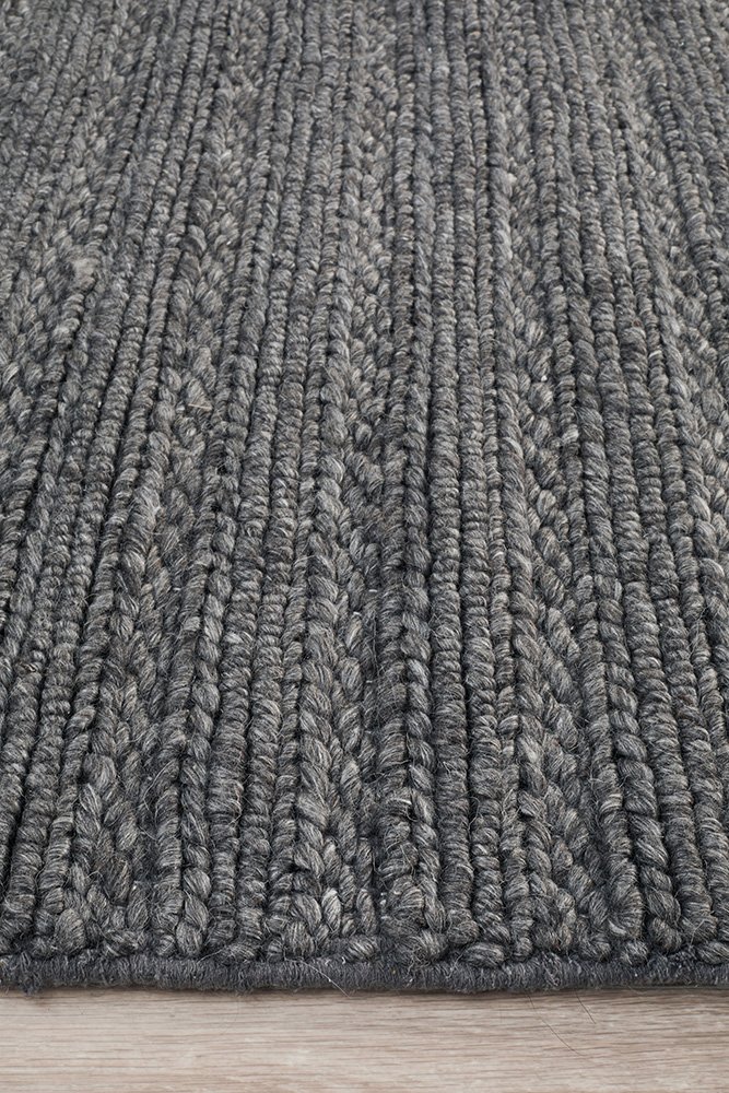 Harvest 801 Hamptons Style Indoor Rug Charcoal - Image 5