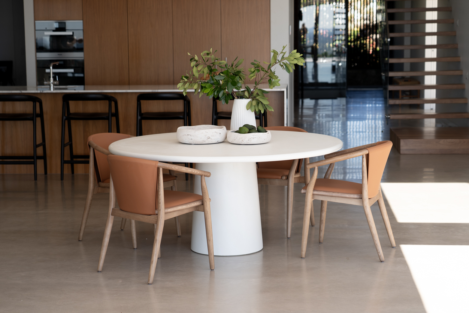 Hugo Dining Table Ivory, DIA 160cm x H 75cm - Image 8