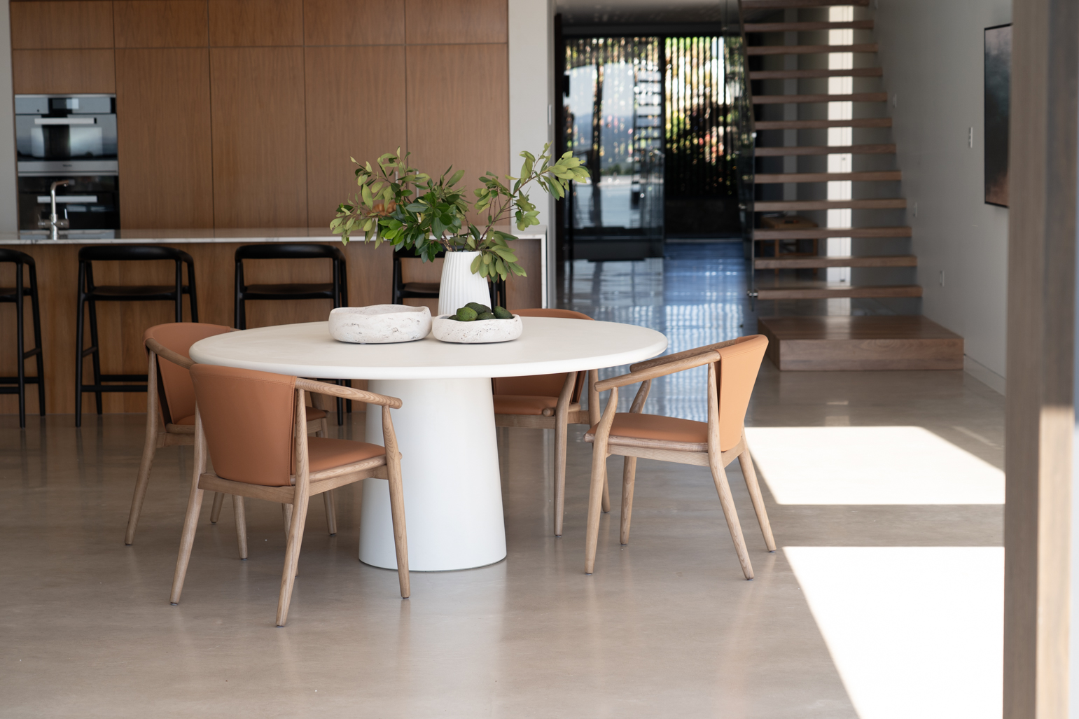 Hugo Dining Table Ivory, DIA 100cm x H 75cm - Image 10