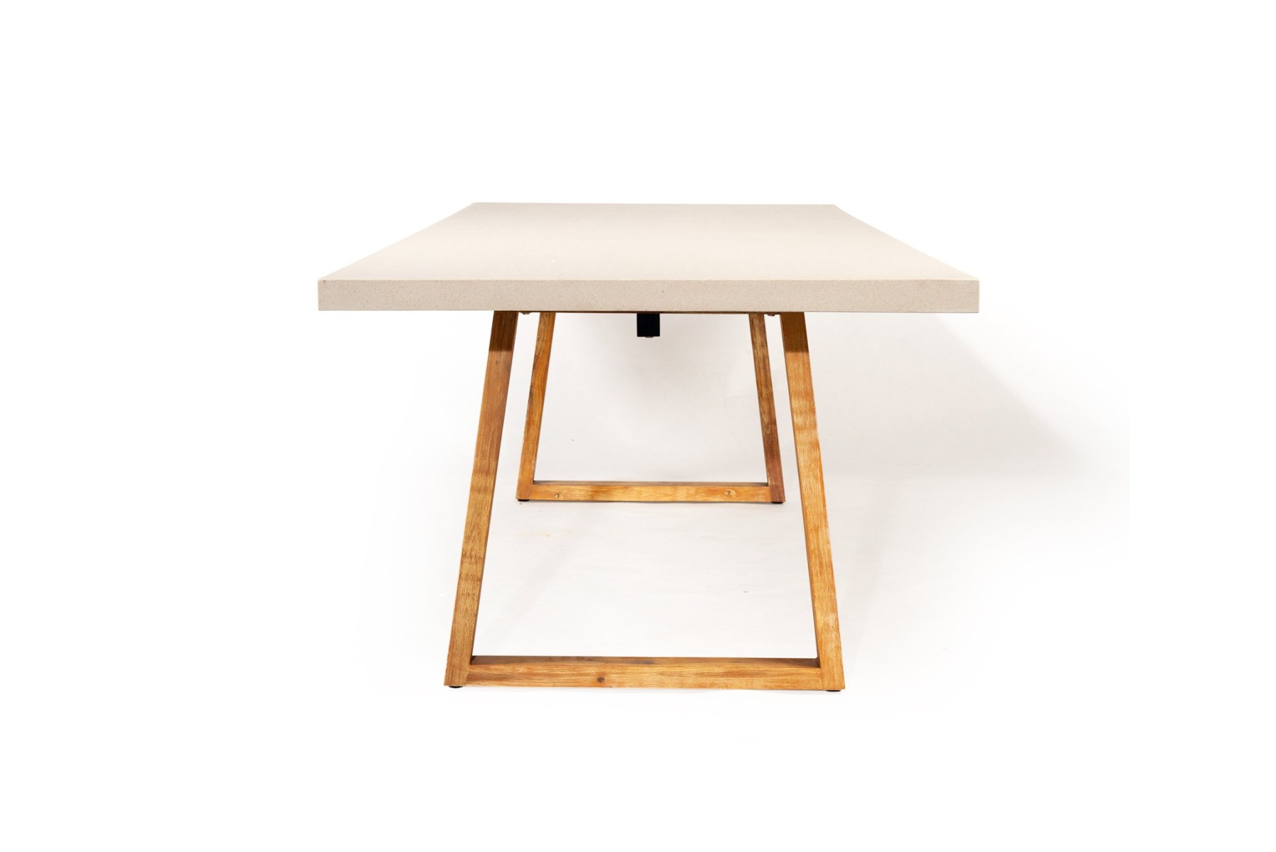 3.0m Sierra Elkstone Rectangular Dining Table – Beige with Light Honey Legs - Image 2