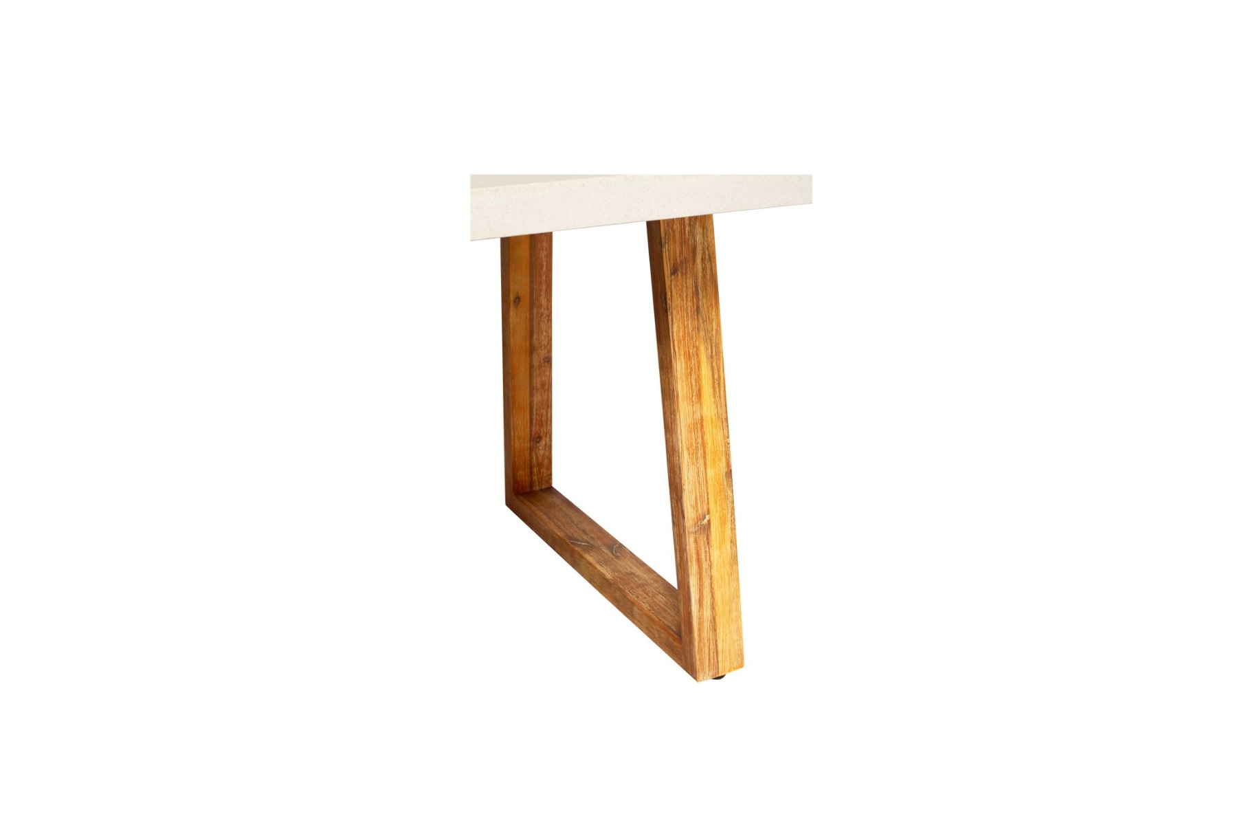 3.0m Sierra Elkstone Rectangular Dining Table – Beige with Light Honey Legs - Image 5