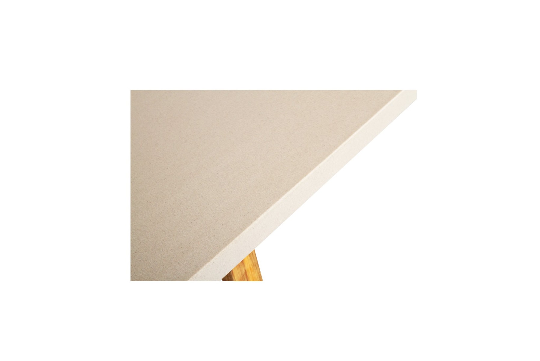 3.0m Sierra Elkstone Rectangular Dining Table – Beige with Light Honey Legs - Image 6