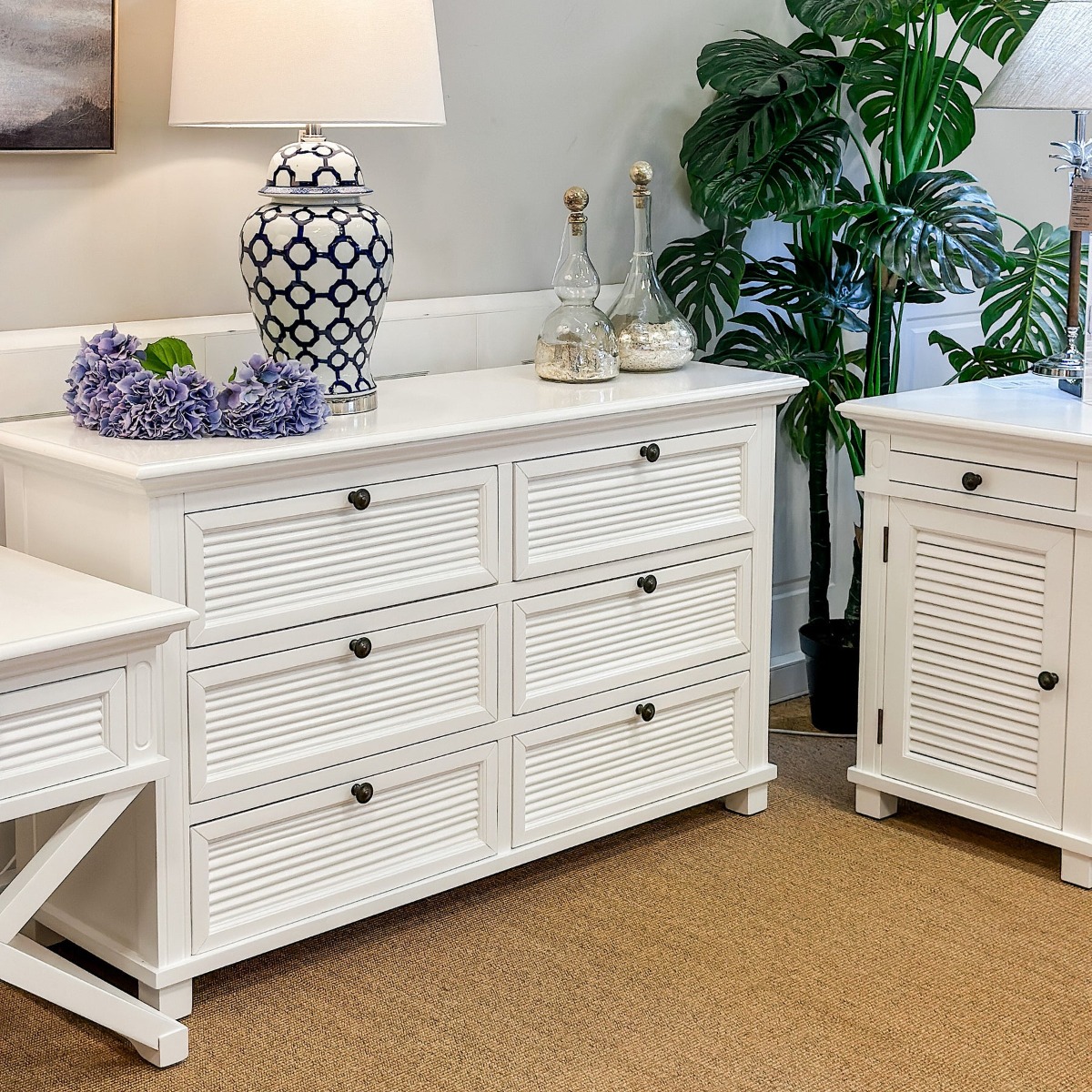 West Beach Chest of 6 Drawers White, L 140cm W 45cm H 82cm (RRP $1999) - Image 3