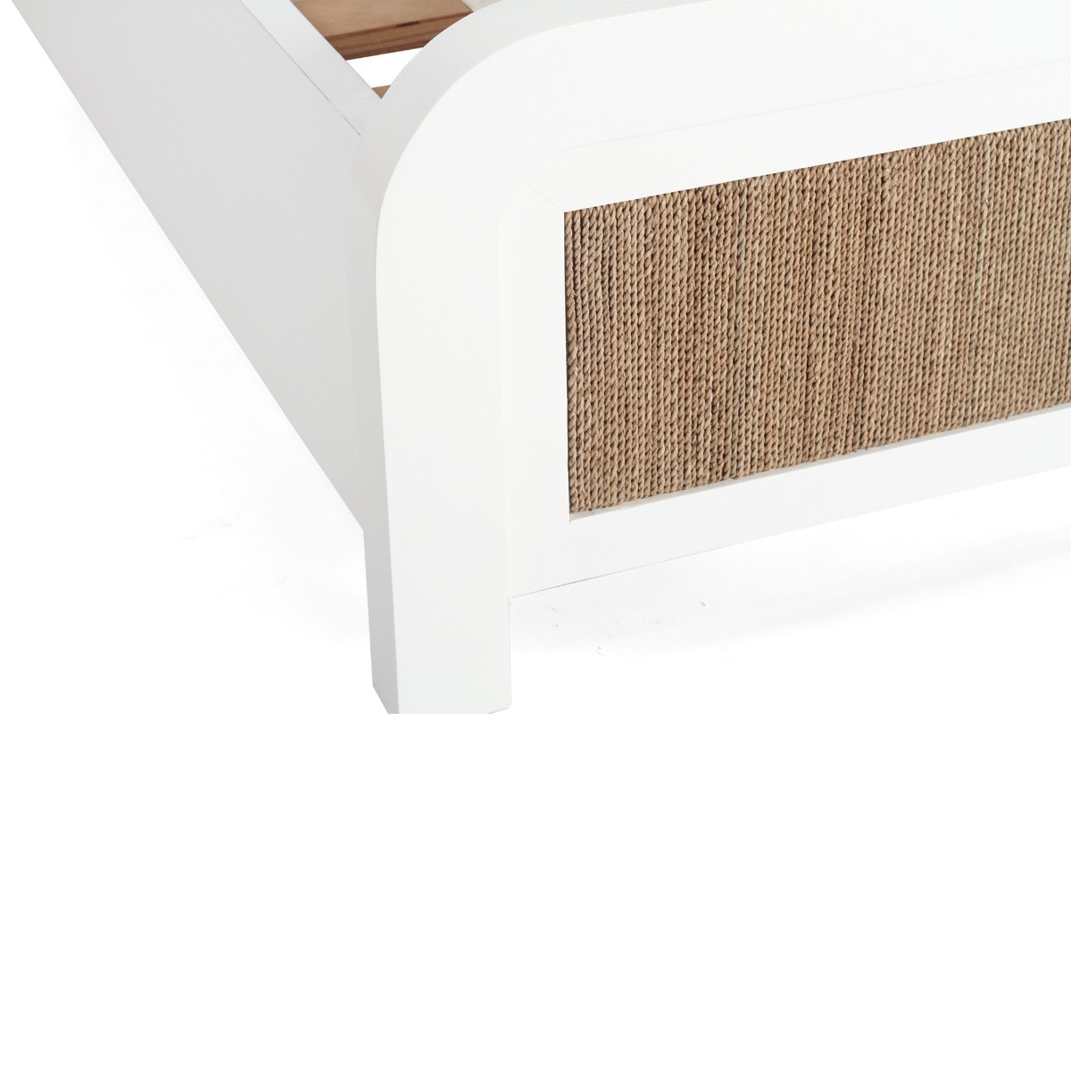 Milford King Bed White by Serrata Living, 195cm Wide x 216cm Long x 125cm High - Image 8