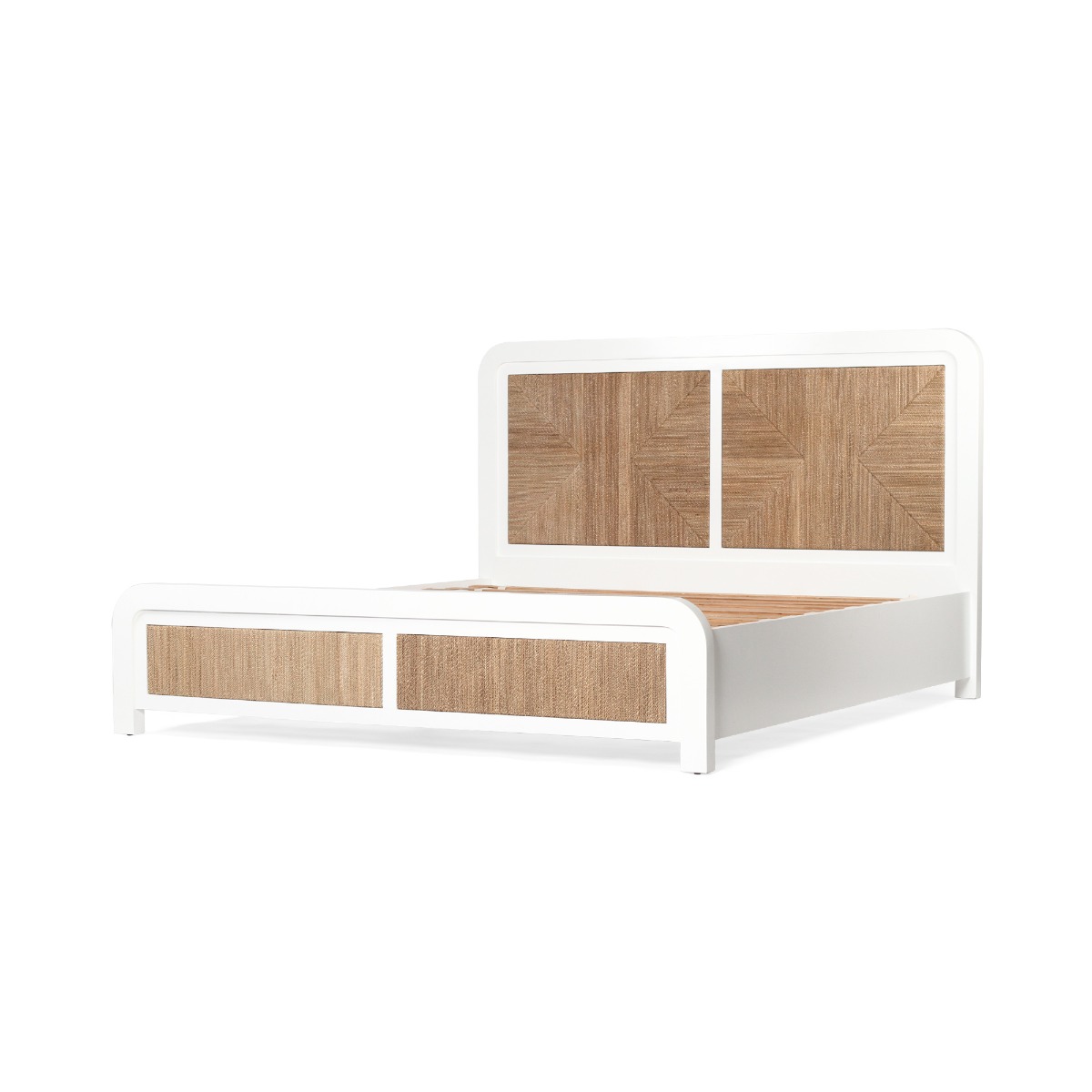 Milford King Bed White by Serrata Living, 195cm Wide x 216cm Long x 125cm High - Image 11
