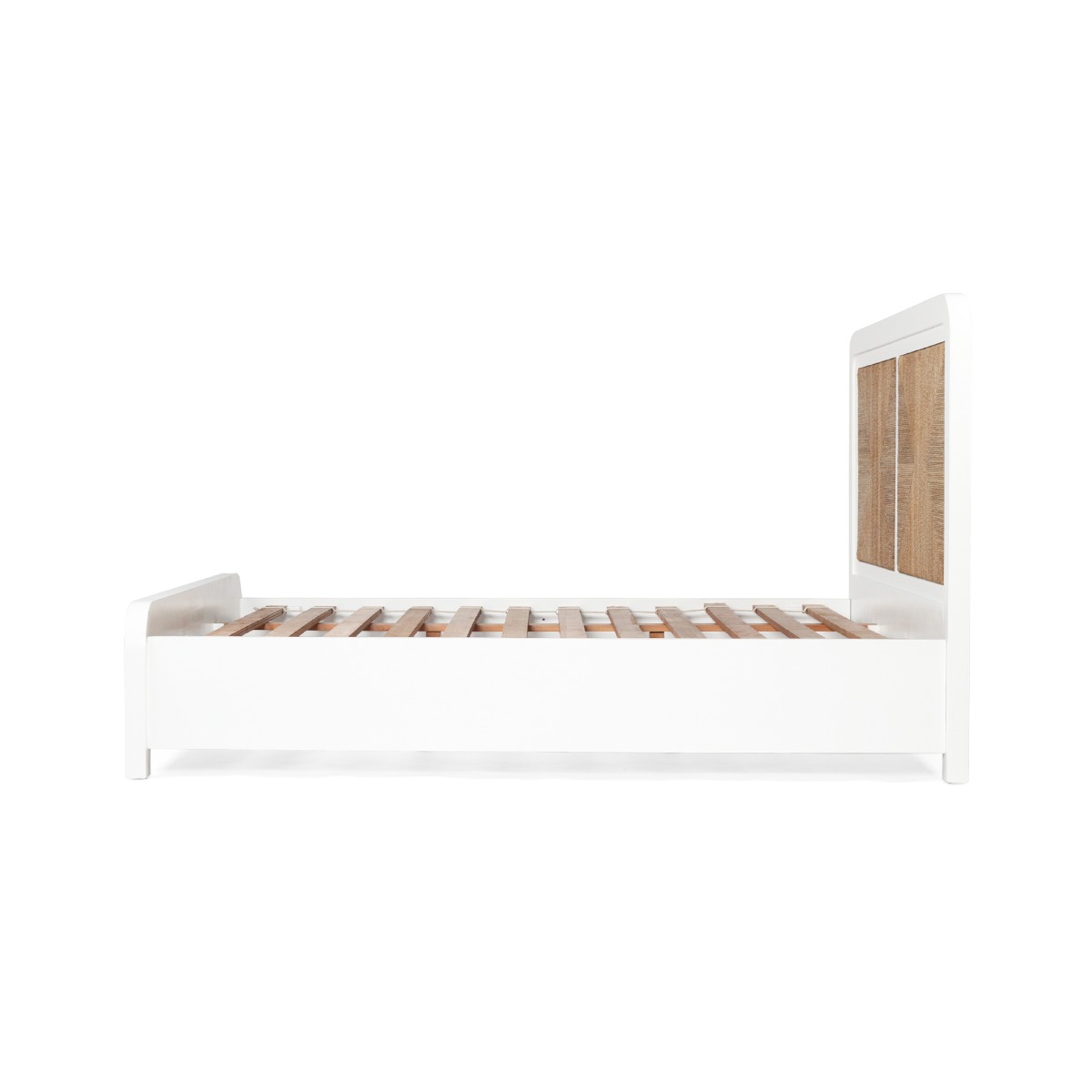 Milford King Bed White by Serrata Living, 195cm Wide x 216cm Long x 125cm High - Image 6
