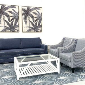 "Bronte" Australian Made Hamptons Style 3 Seater Lounge + 2 x Amelie Armchairs. Made to order in over 100 fabrics (RRP $4999)