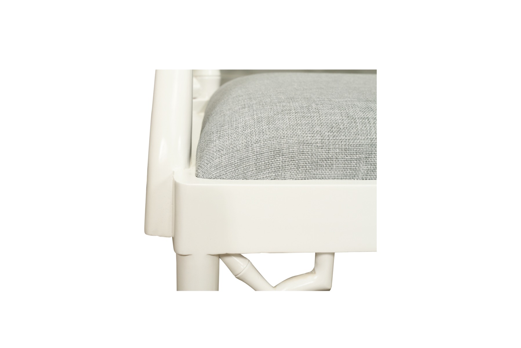 "Nantucket" Hamptons Style Chippendale Carver Dining Chair, White Duck Egg Cushion - Image 6