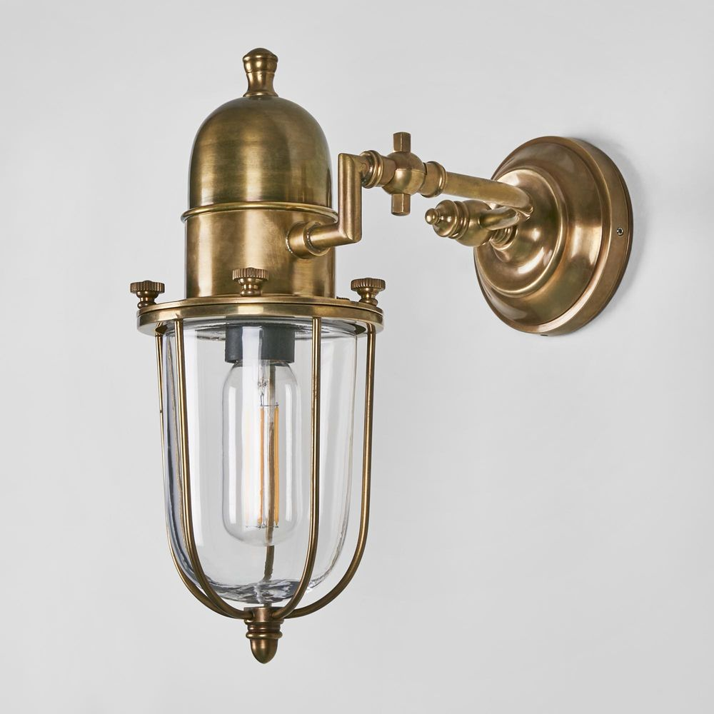Chapel Outdoor Wall Light Antique Brass (RRP $649) - Image 4