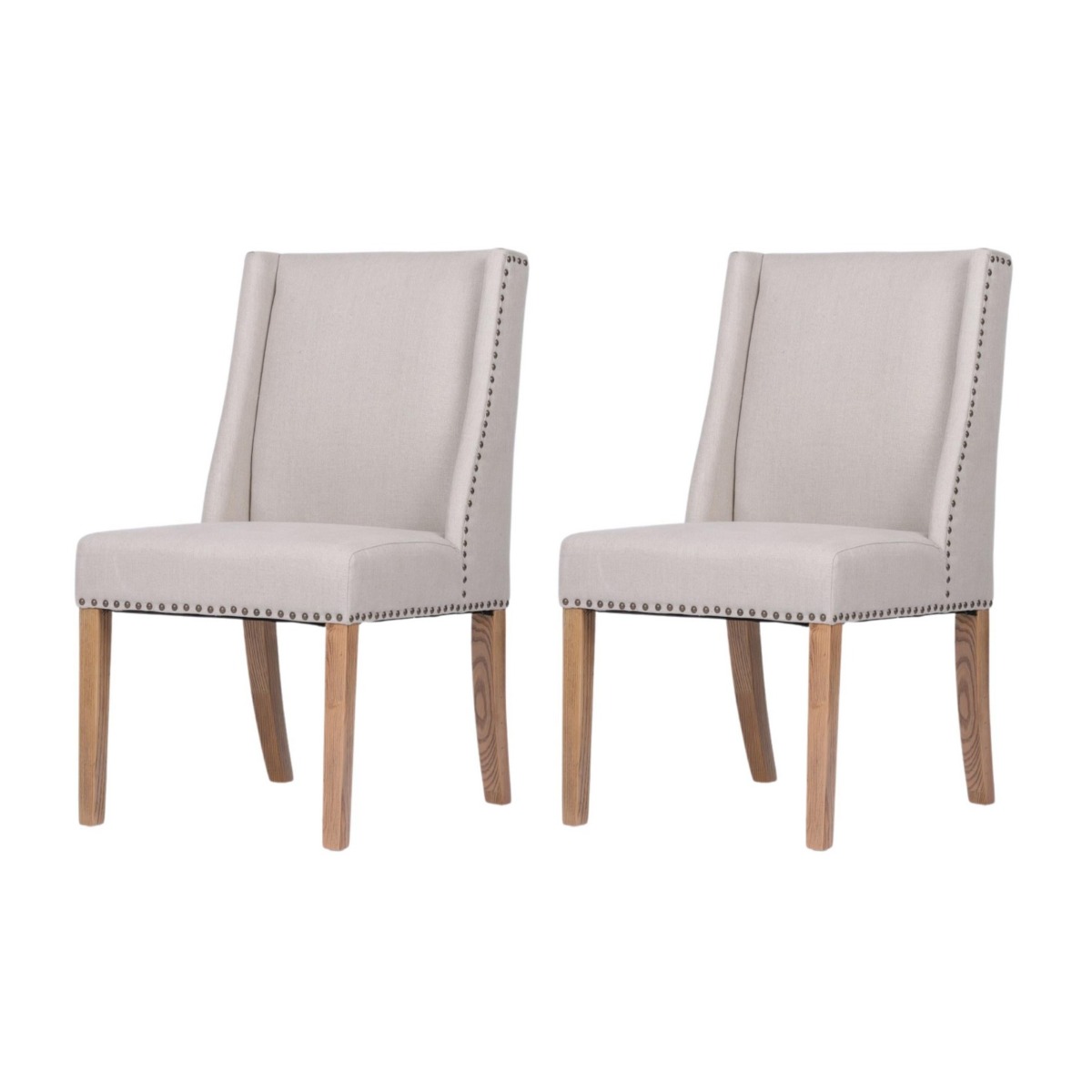 Ithaca Dining Chair Beige, W 53cm D 65cm H 95cm (RRP $479) - Image 6