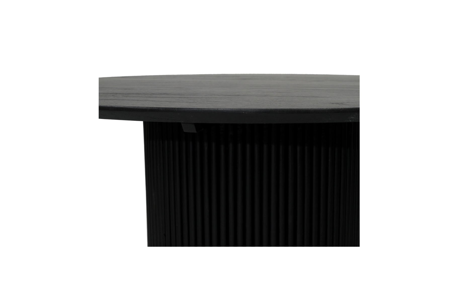 Jonah Round Dining Table Black, Diameter 120cm x Height 76cm - Image 5