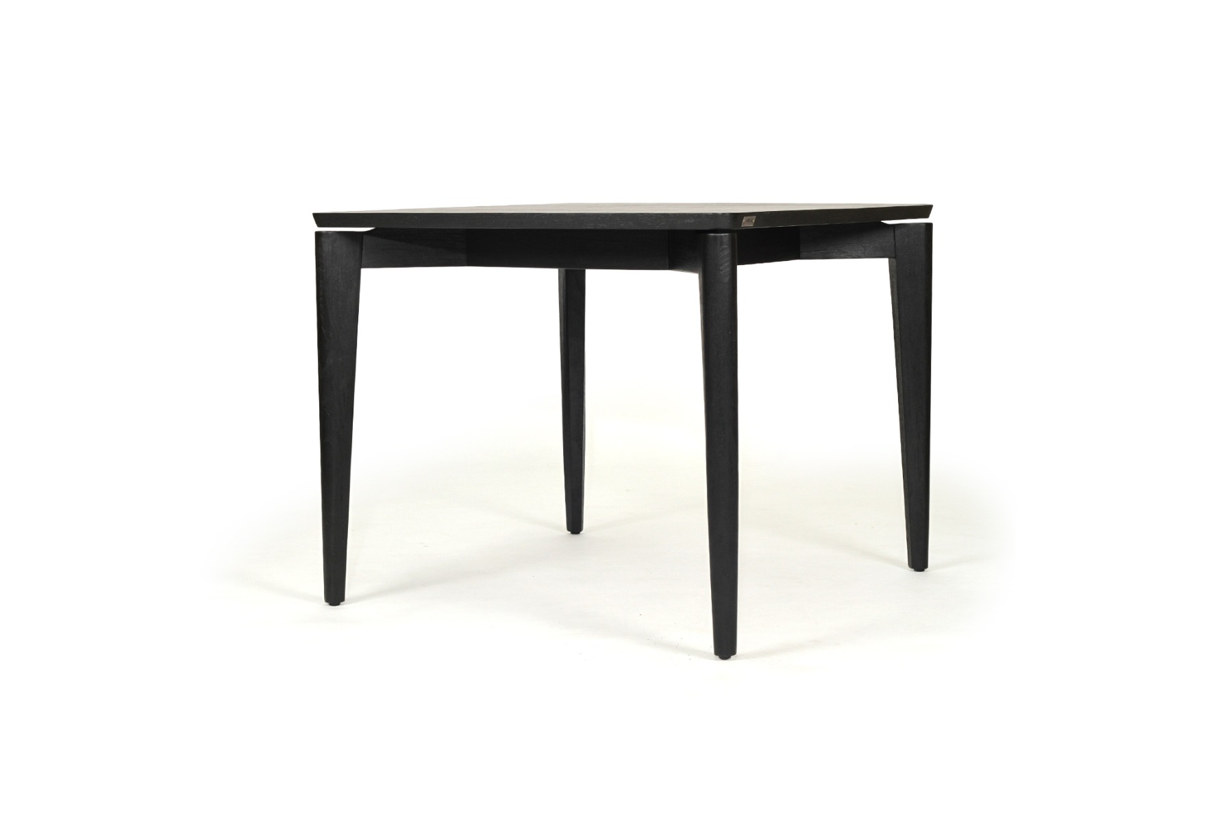 Jude Dining Table Black, W 90cm x D 90cm x H 76cm - Image 4