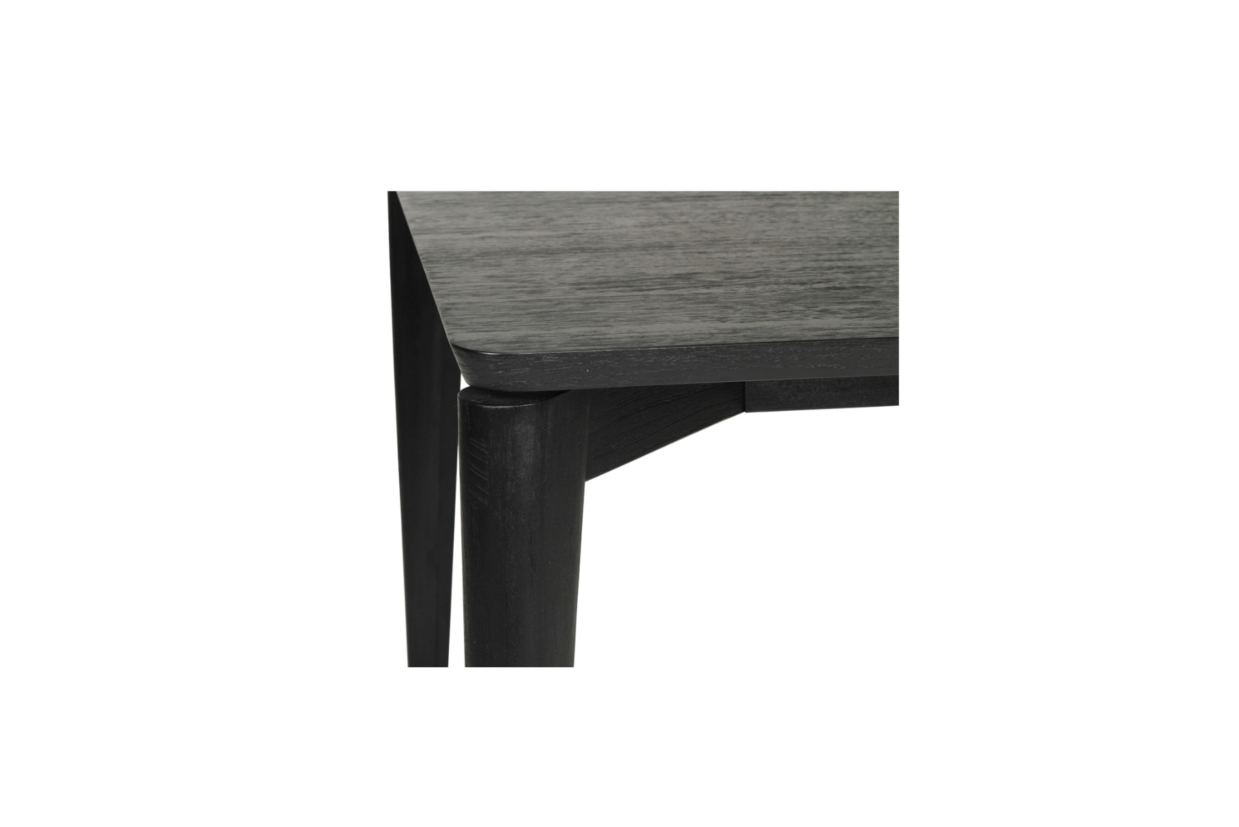 Jude Dining Table Black, W 90cm x D 90cm x H 76cm - Image 6