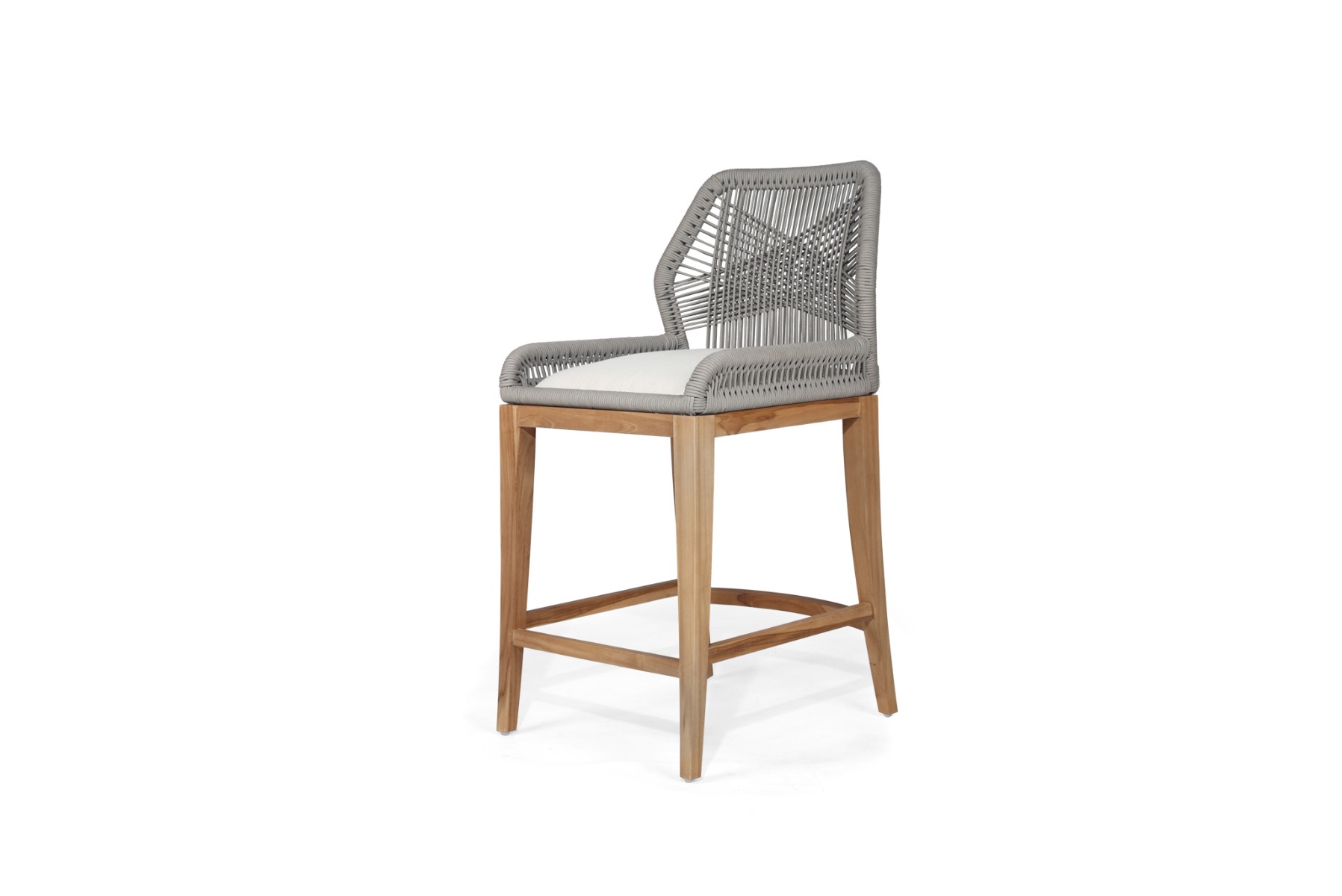 Key Largo Counter Stool Grey, W 59cm x D 63cm x H 114cm - Image 3