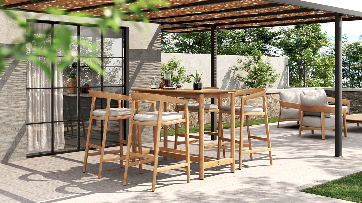 Kingscliff Bar Stool, Width 56cm x Height 110cm x Depth 60.5cm (RRP $1699) - Image 4