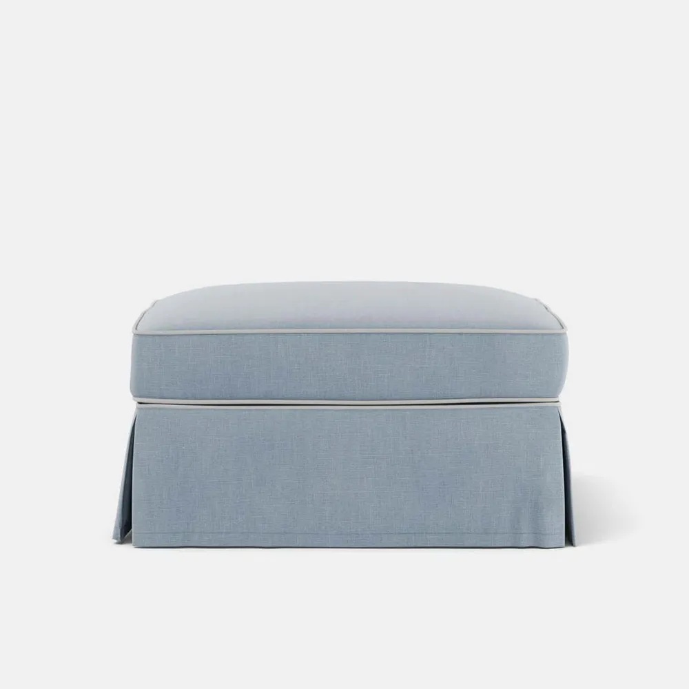Noosa Hamptons Ottoman Beach, D 83cm W 83cm H 45cm (RRP $799) - Image 3