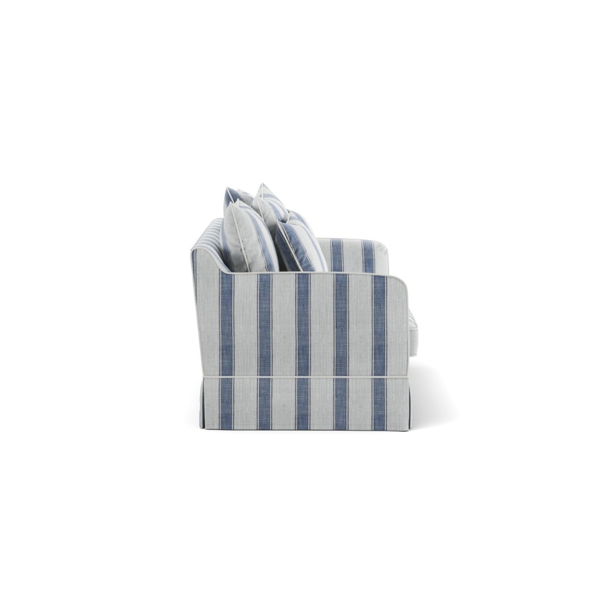 Noosa Hamptons 2 Seat Sofa Blue Sky Stripe, W 170cm D 91cm H 80cm (RRP $2279) - Image 5