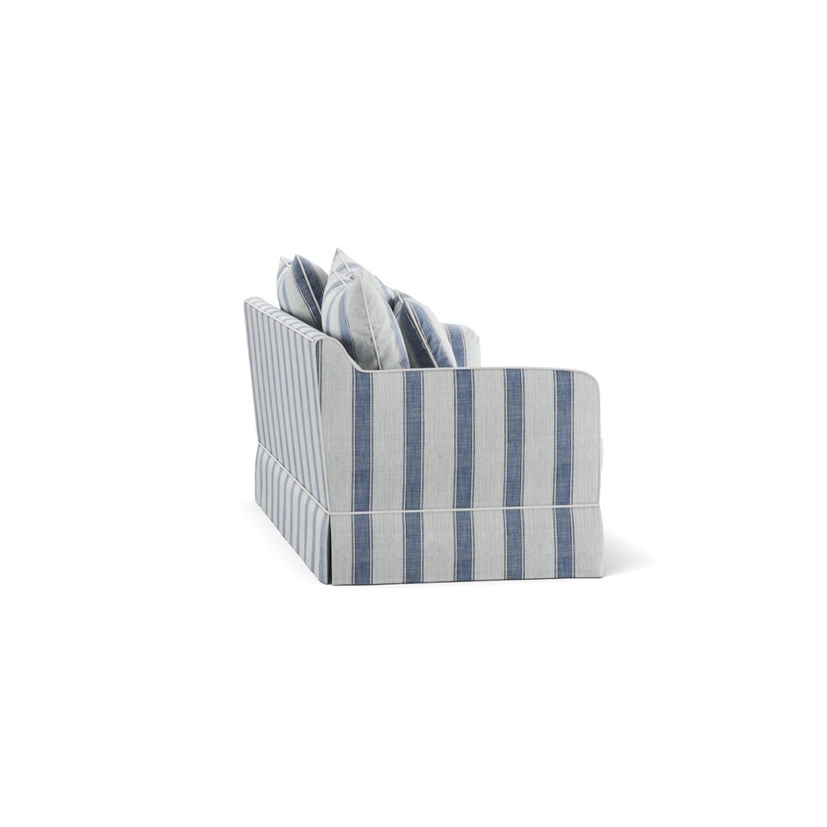 Noosa Hamptons 2 Seat Sofa Blue Sky Stripe, W 170cm D 91cm H 80cm (RRP $2279) - Image 6