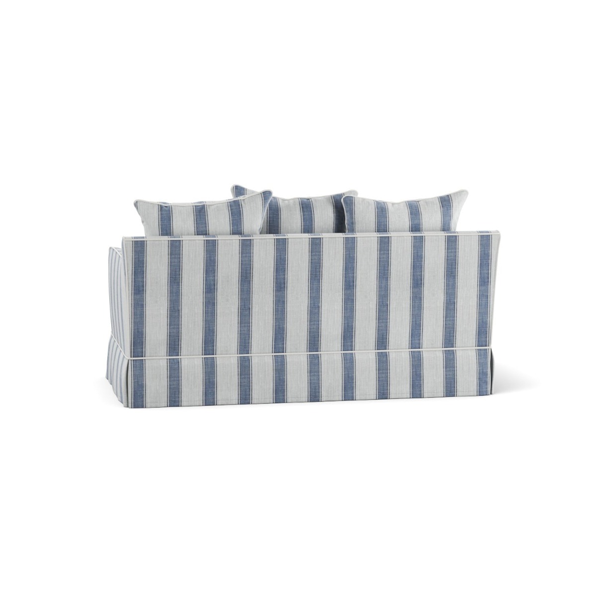 Noosa Hamptons 2 Seat Sofa Blue Sky Stripe, W 170cm D 91cm H 80cm (RRP $2279) - Image 9