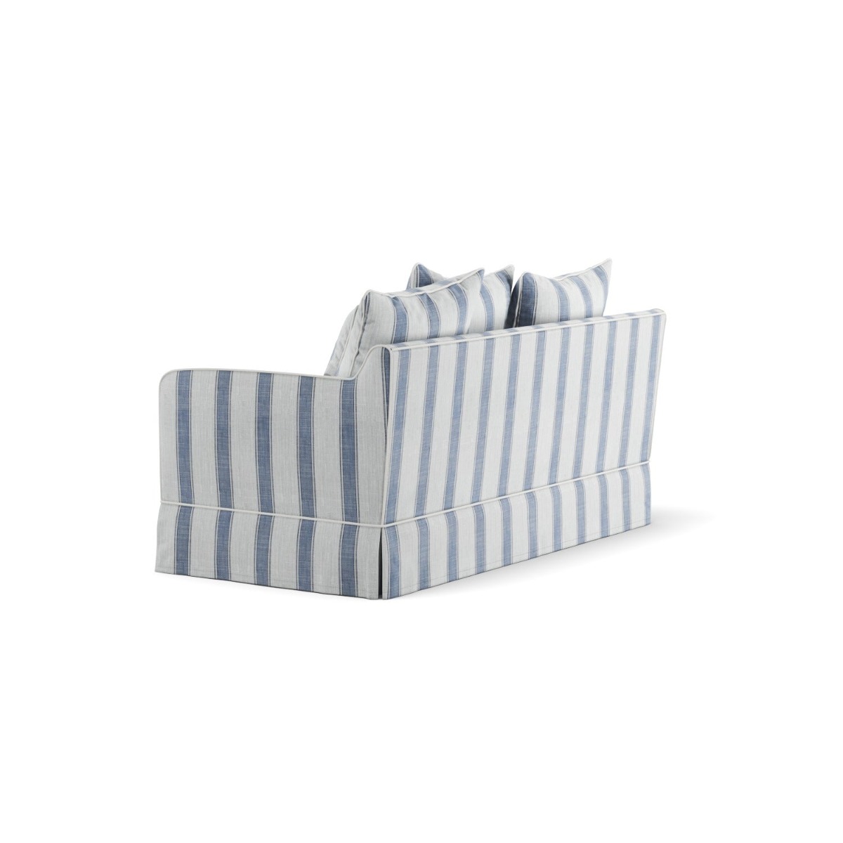 Noosa Hamptons 2 Seat Sofa Blue Sky Stripe, W 170cm D 91cm H 80cm (RRP $2279) - Image 10