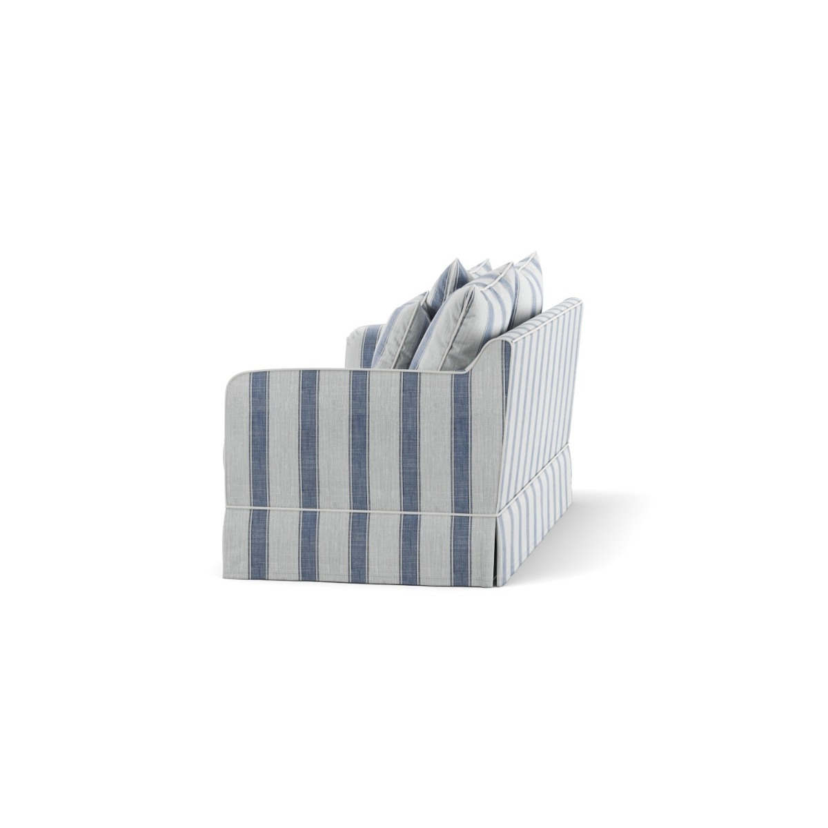 Noosa Hamptons 2 Seat Sofa Blue Sky Stripe, W 170cm D 91cm H 80cm (RRP $2279) - Image 11