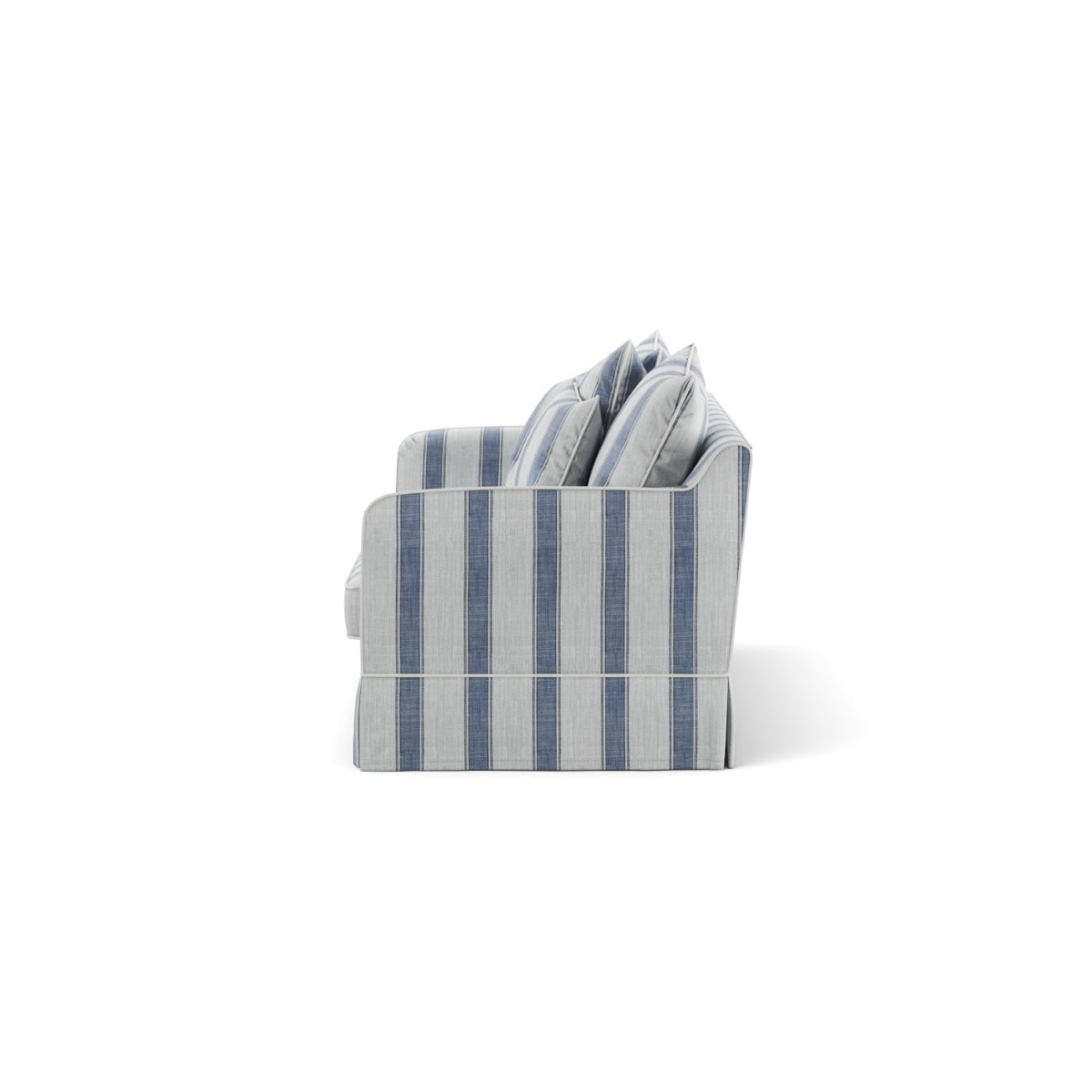 Noosa Hamptons 2 Seat Sofa Blue Sky Stripe, W 170cm D 91cm H 80cm (RRP $2279) - Image 12