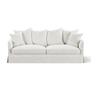 Noosa Hamptons 3 Seat Sofa Ivory, W 221cm D 91cm H 80cm (RRP $3299)