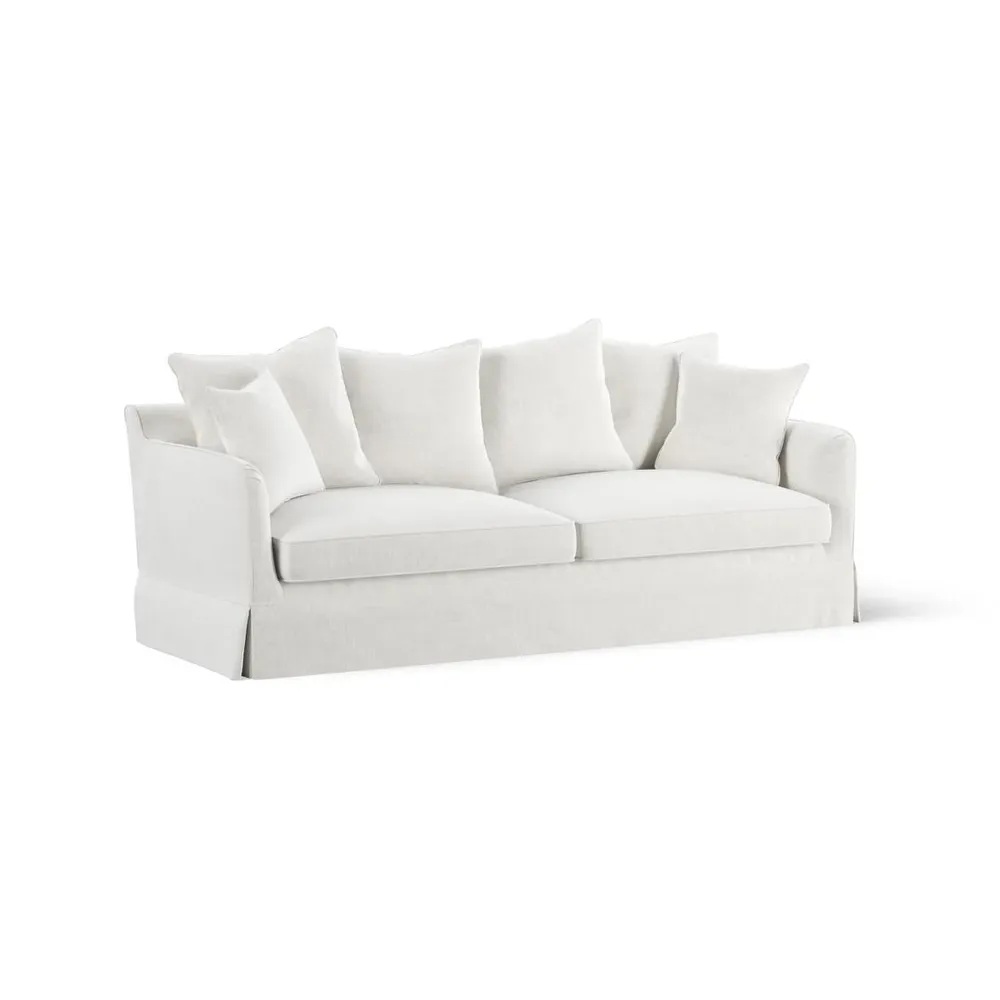 Noosa Hamptons 3 Seat Sofa Ivory, W 221cm D 91cm H 80cm (RRP $3299) - Image 2